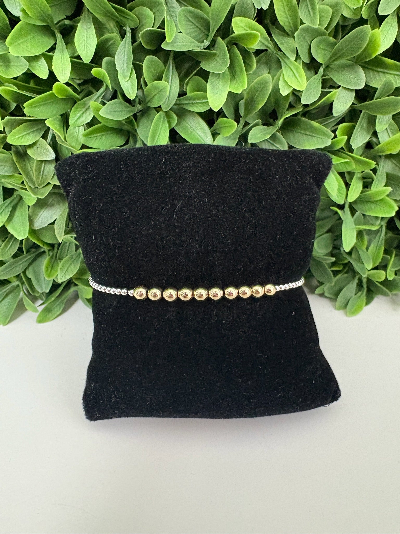 CLASSIC BEADED BLISS 2MM BEAD BRACELET - 4MM - MIXED METAL