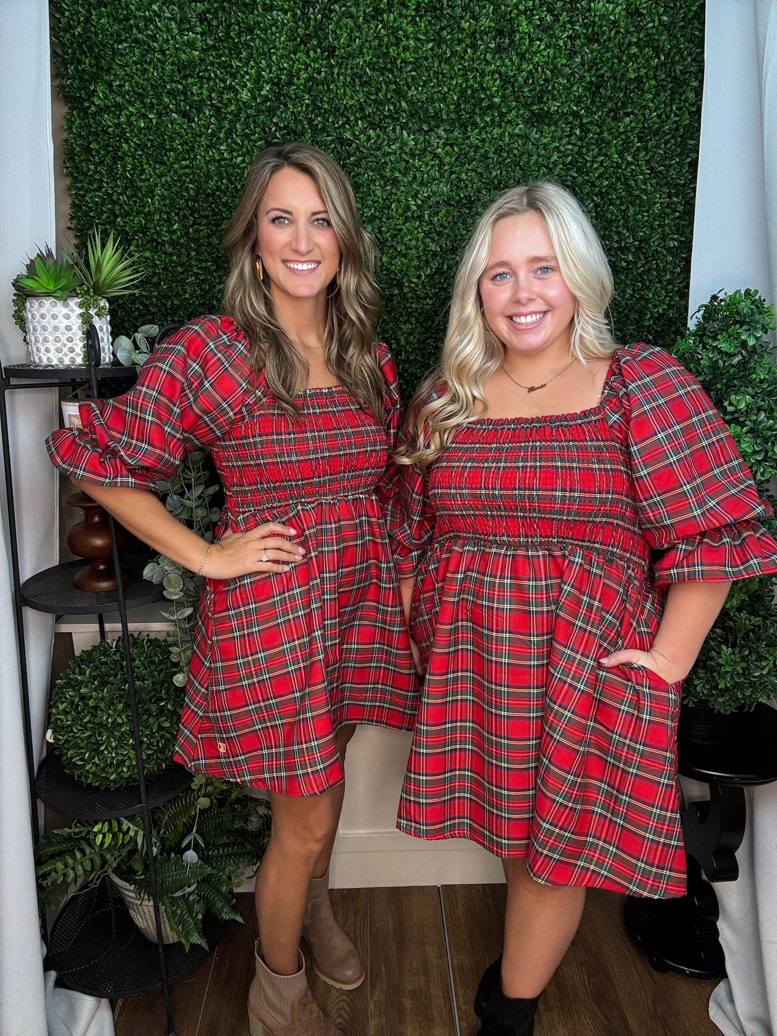 HOLIDAY PLAID DRESS