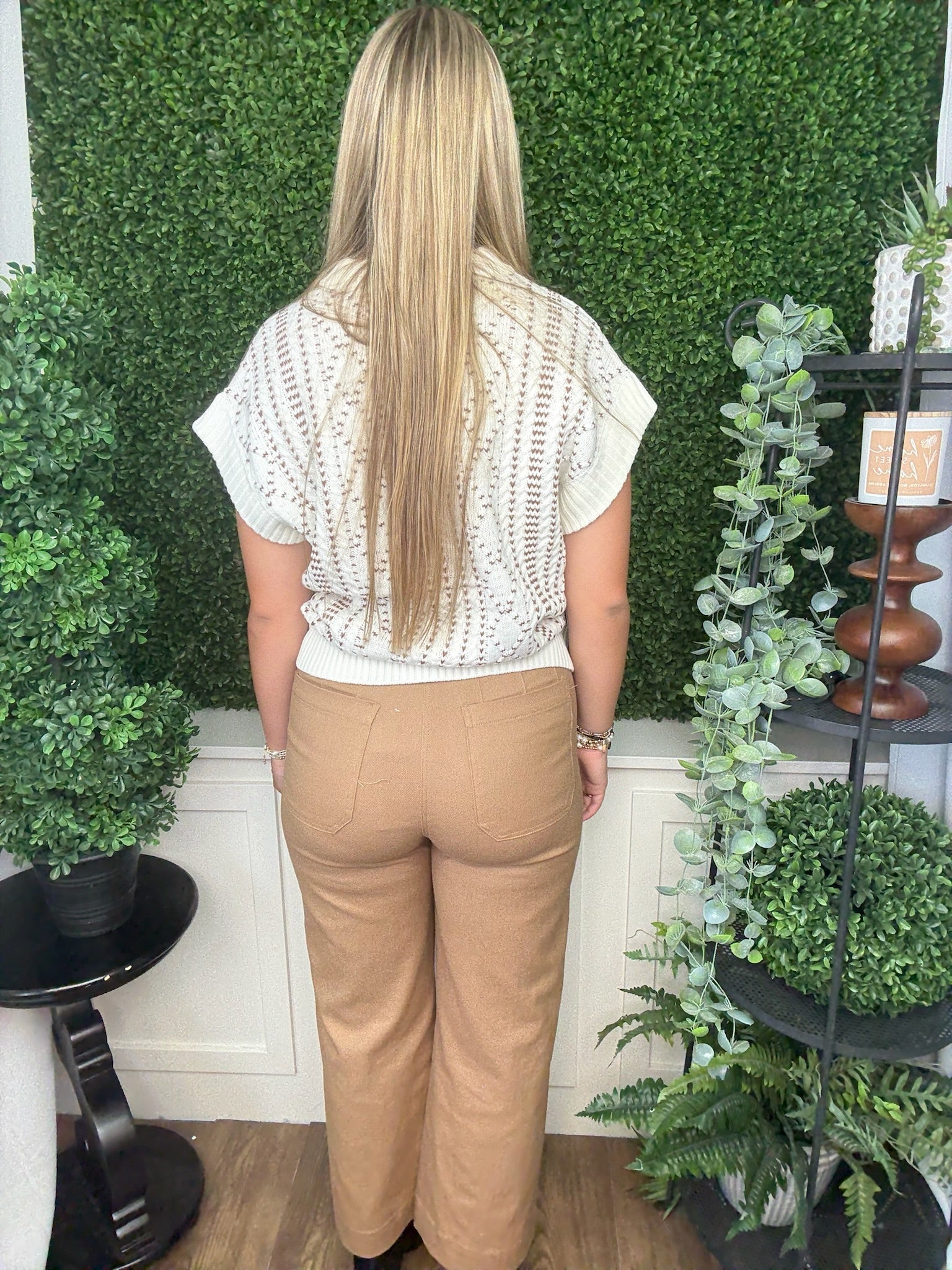 SOFT WASHED WIE LEG PANTS - COCO