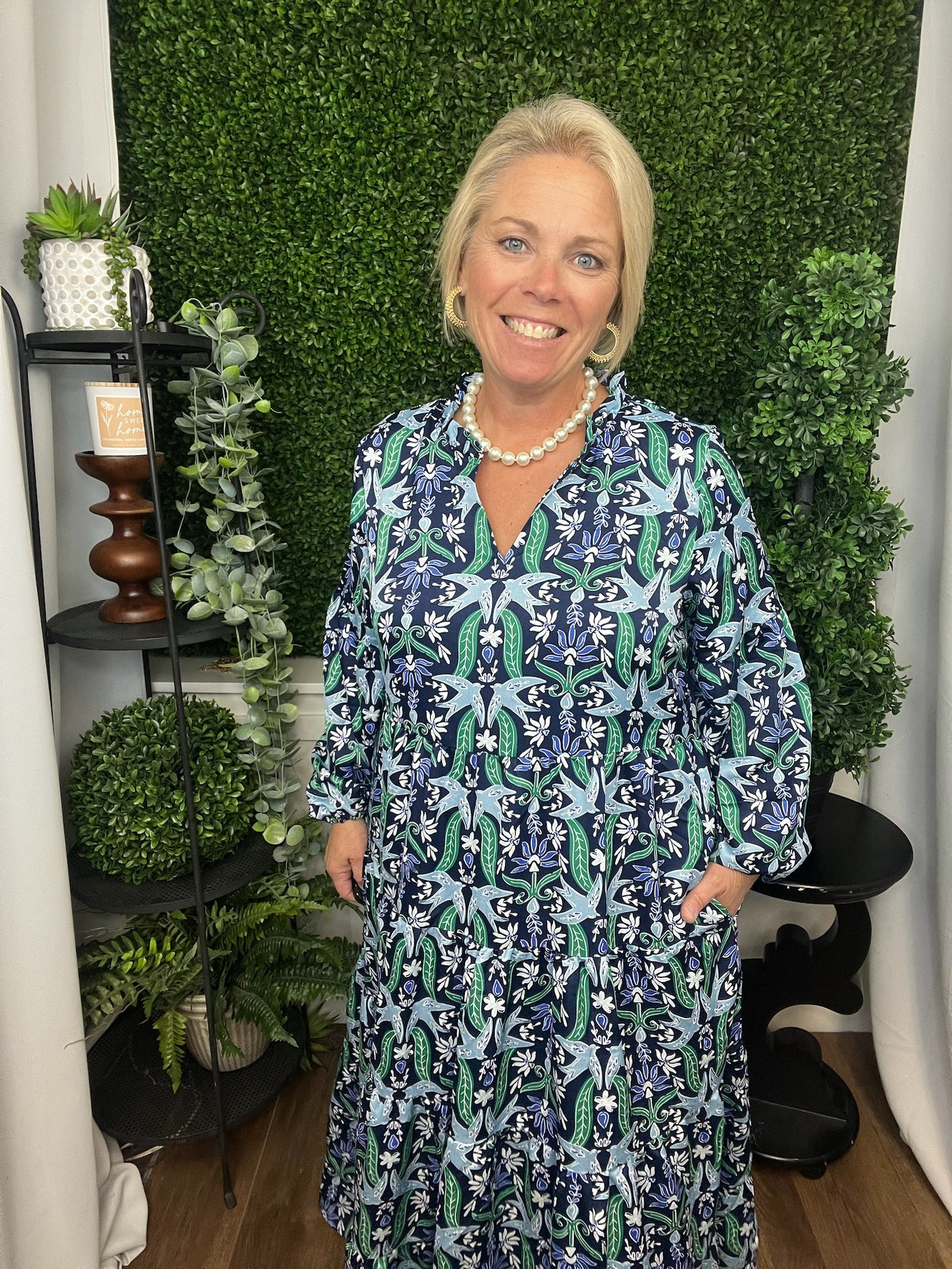 CHRISTINA DRESS GOSSAMER WINGS - NAVY