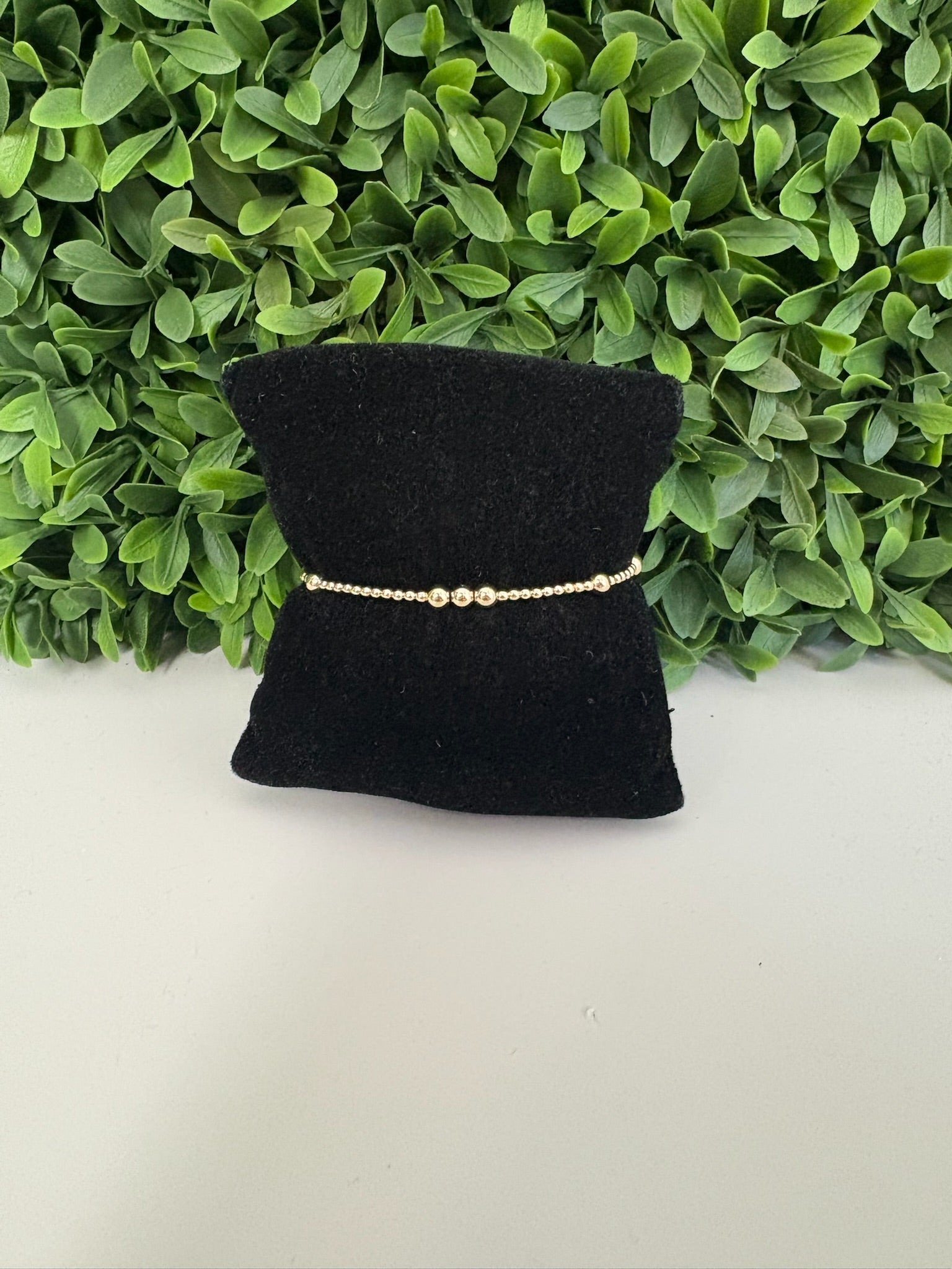 EGIRL HOPE UNWRITTEN 4MM BEAD BRACELET - GOLD