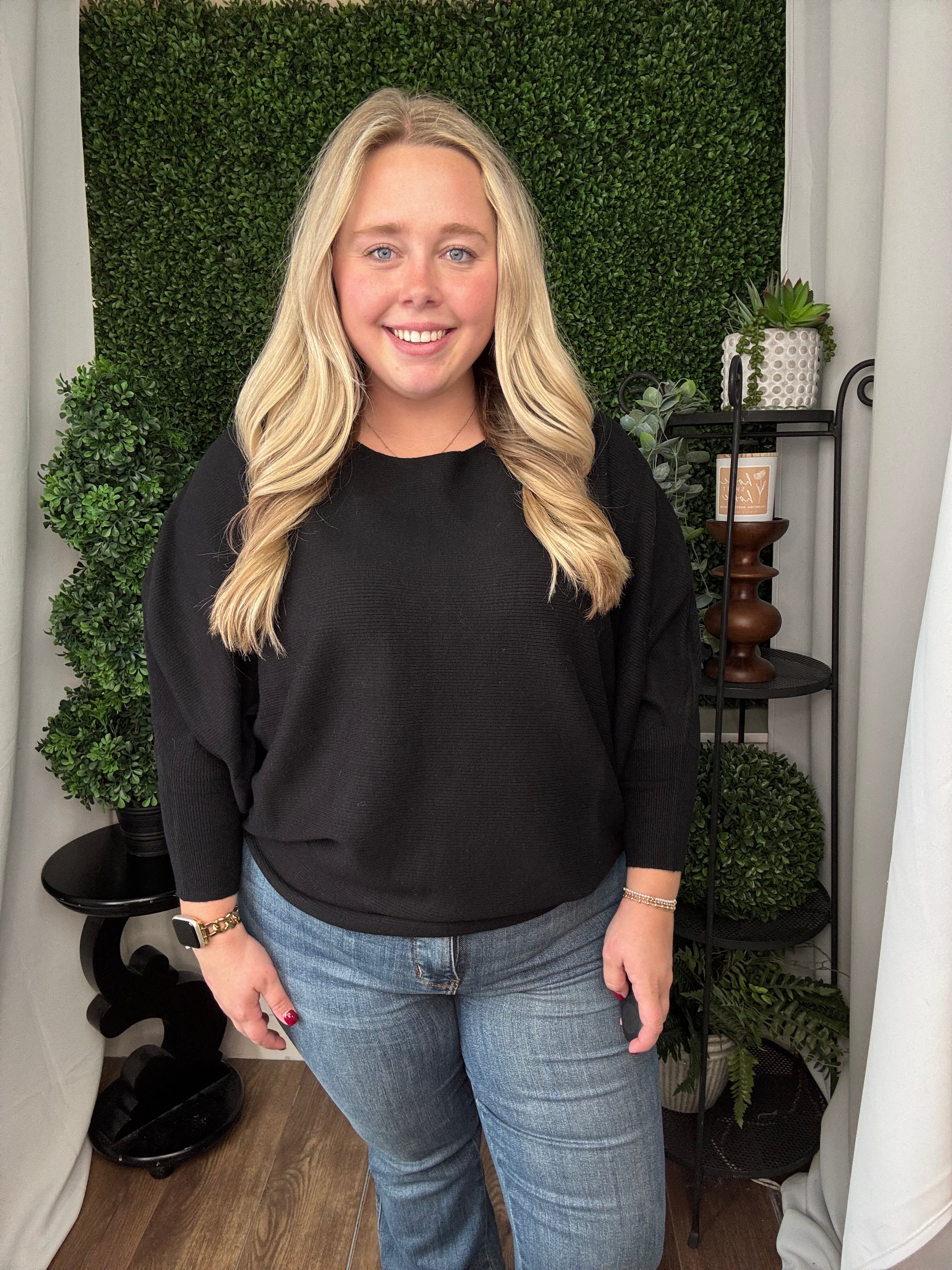 DOLEMAN PULLOVER - BLACK