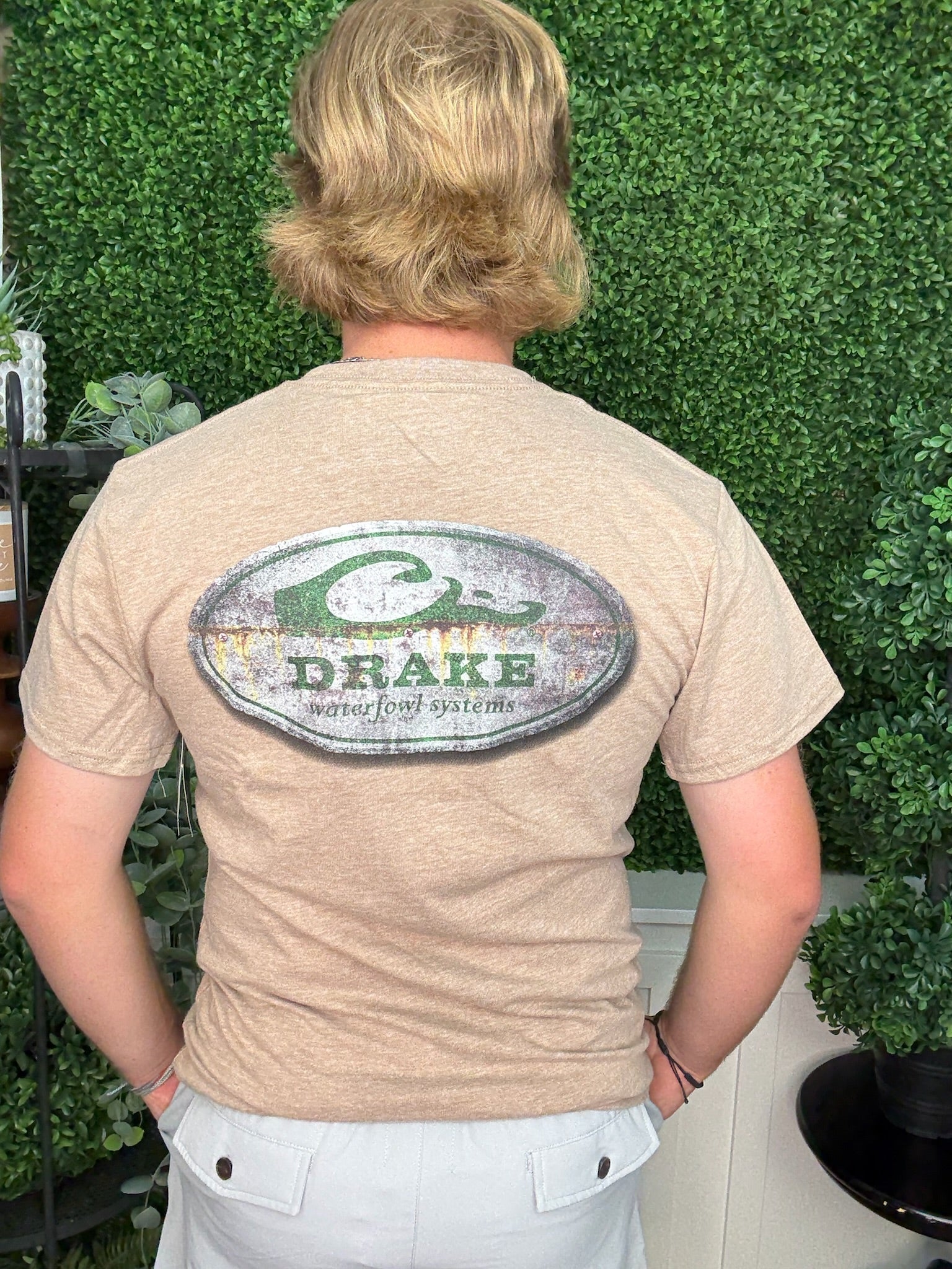 METAL SIGN T SS - GOLDEN PECAN LIGHT HEATHER