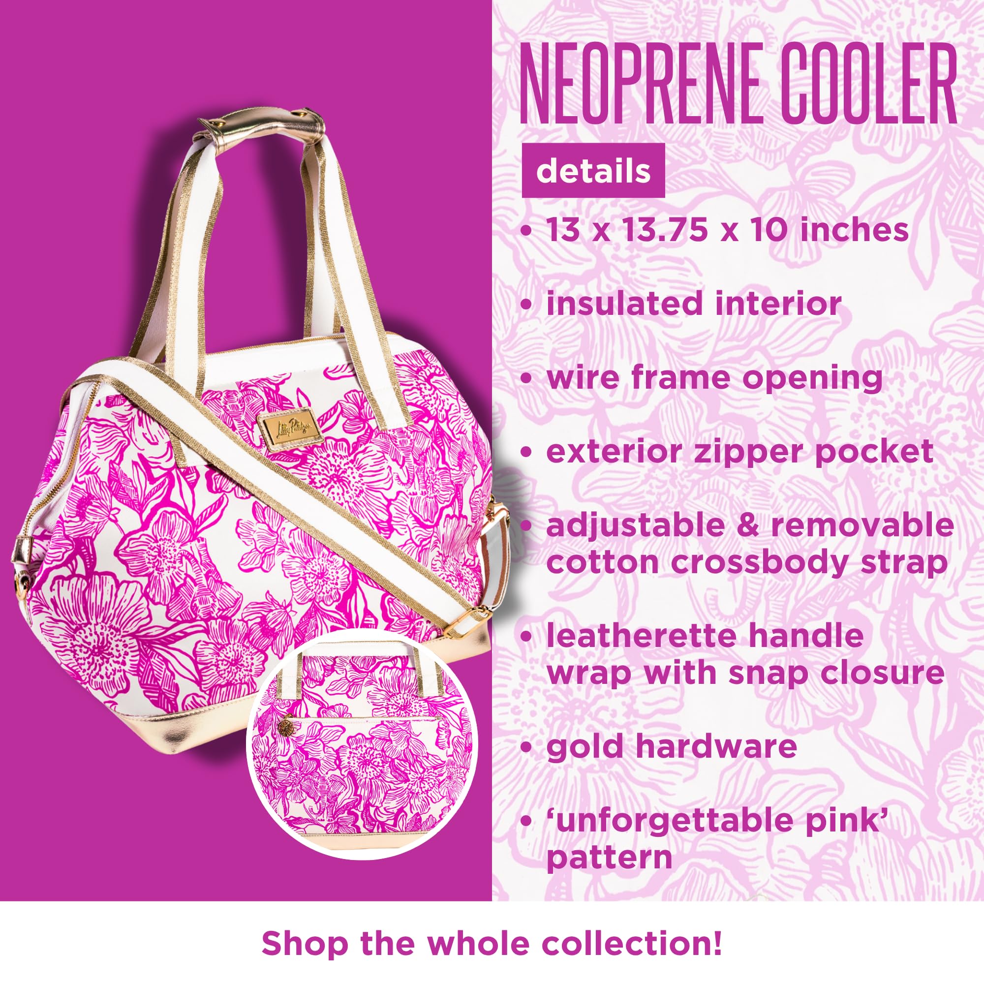 NEOPRENE COOLER - UNFORGETTABLE PINK