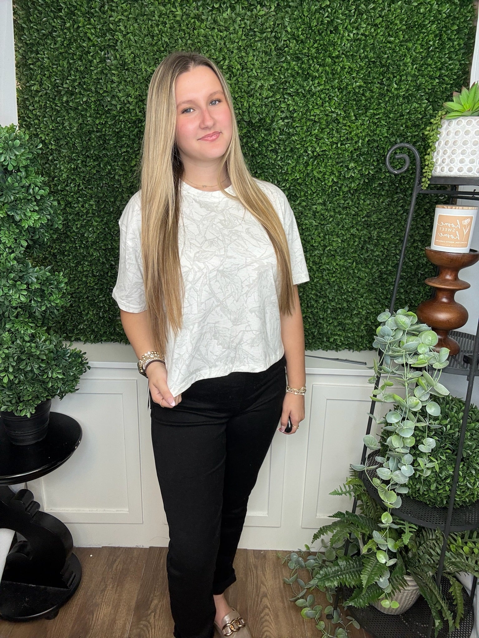 WOODLAND CAMO SS WAIST LENGTH TEE - ICE WOODLAND