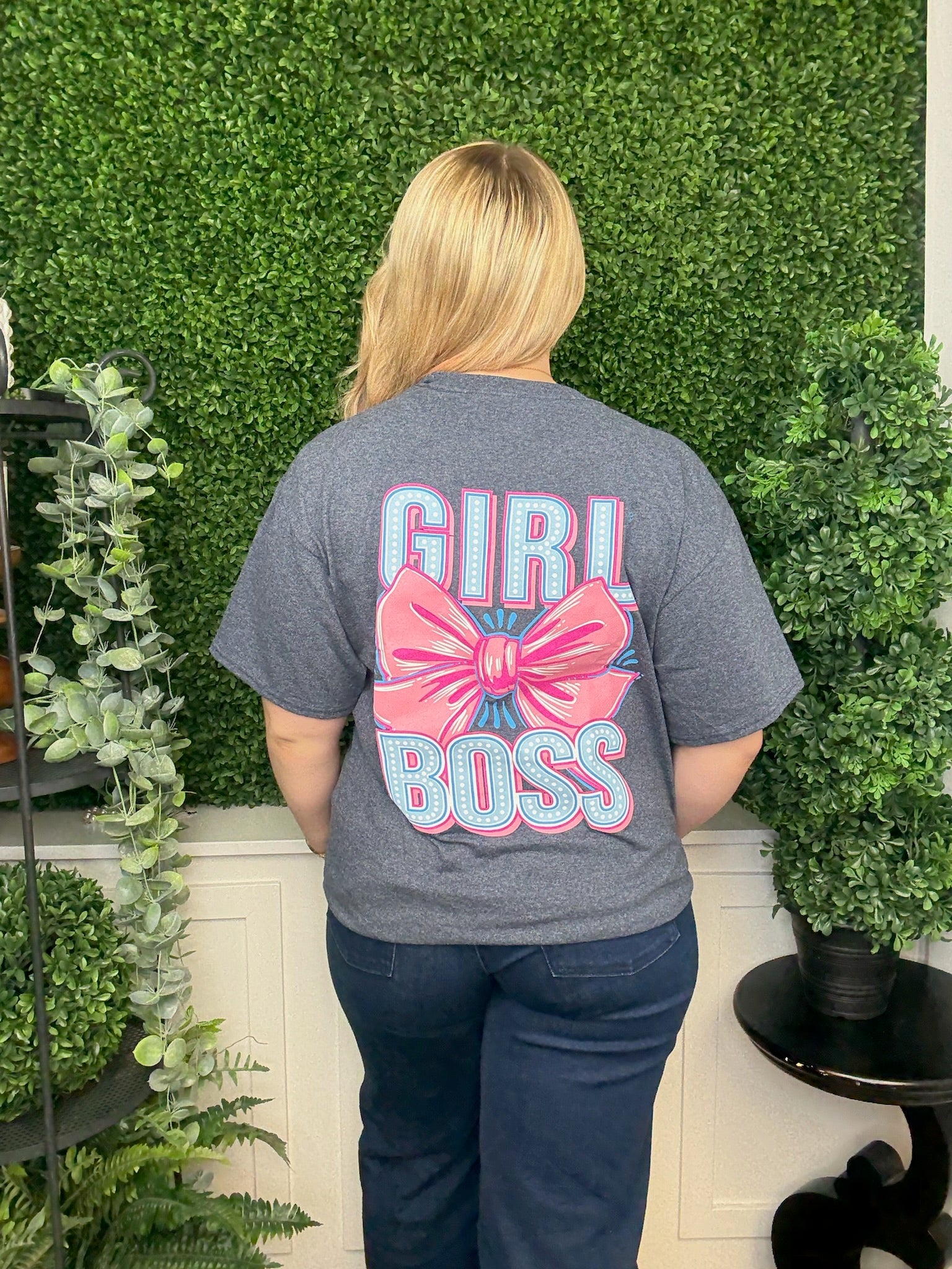 GIRL BOSS SS HEATHER NAVY