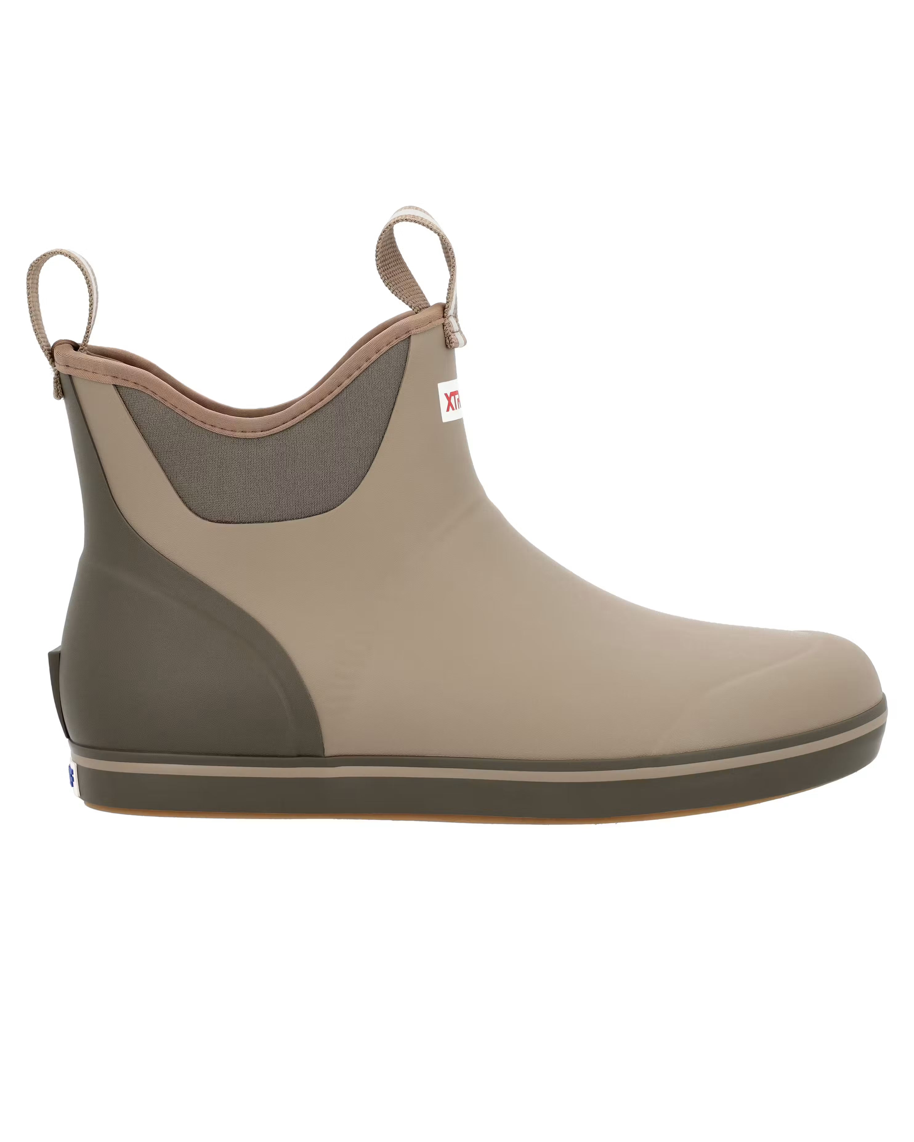 LEATHER ANKLE DECK BOOT (MENS) - EARTH BROWN