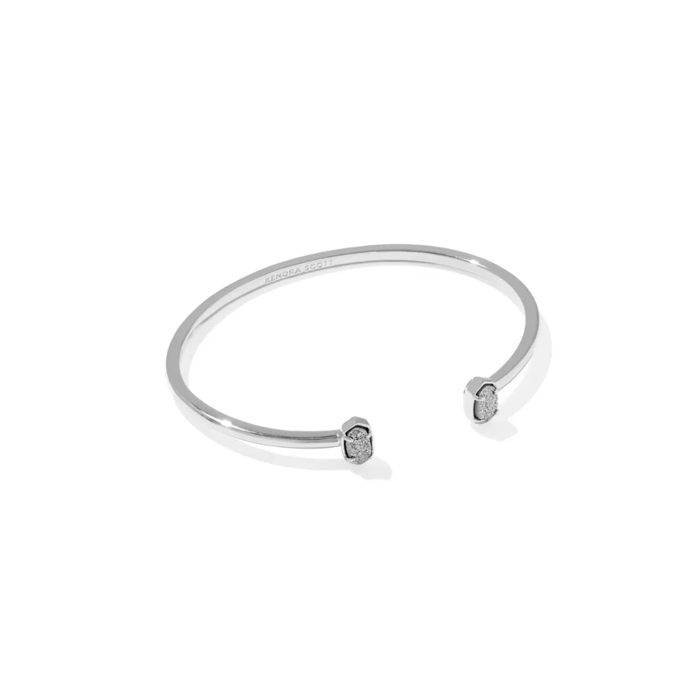 EMILIE CUFF BRACELET - SILVER IVORY MOTHER OF PEARL