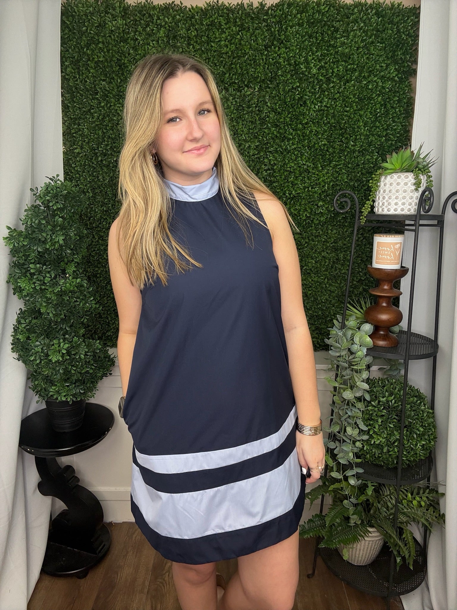 SLEEVELESS MINI DRESS