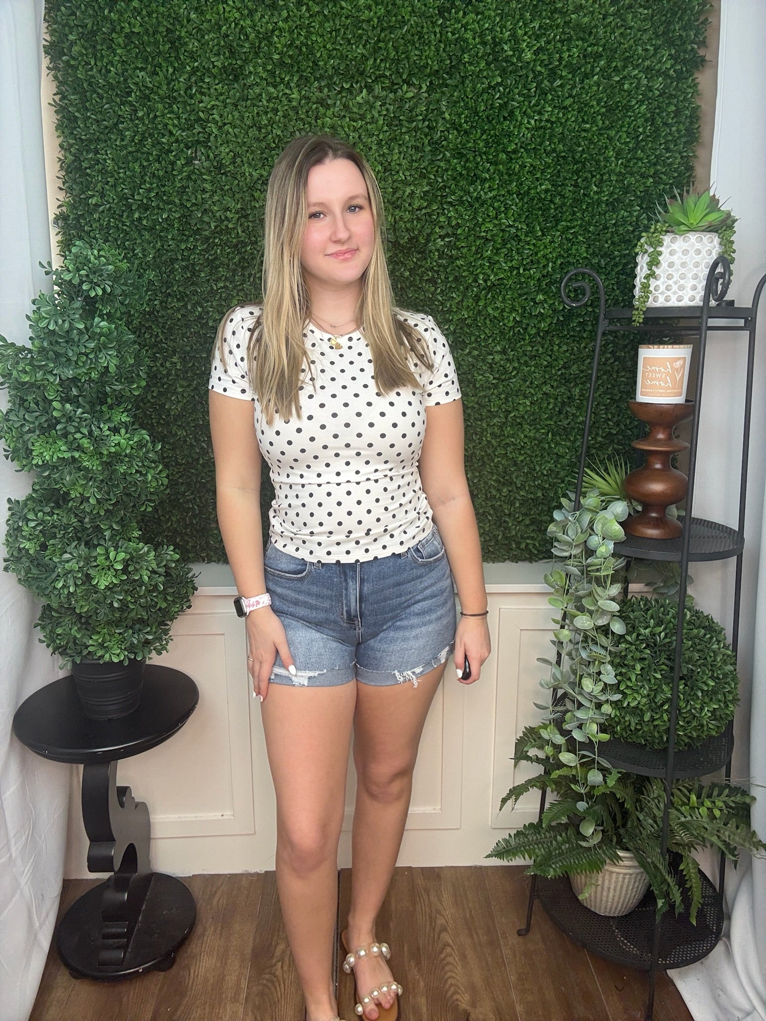 Classic Dot Fitted Tee