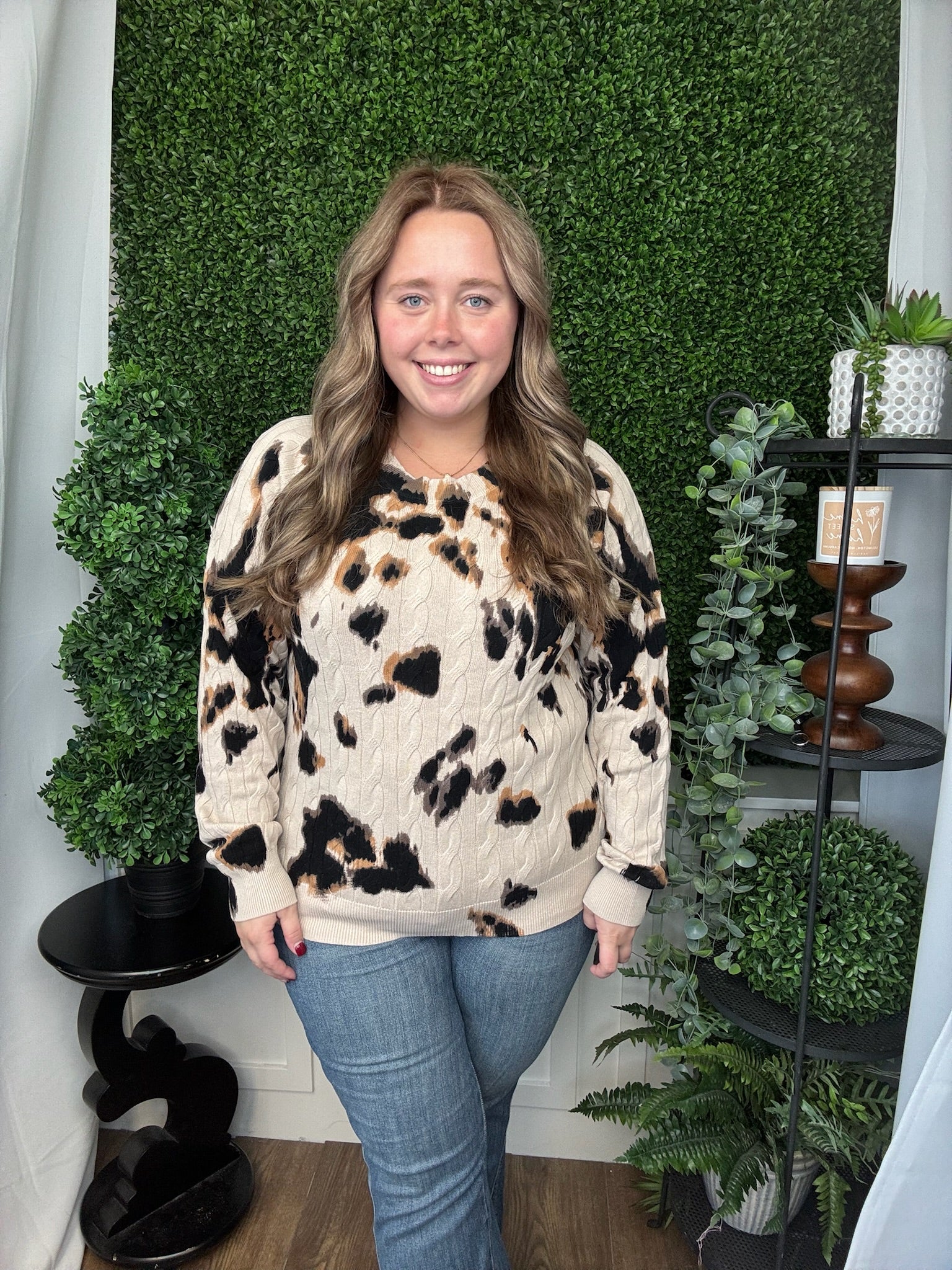 LS CREW NECK SWEATER - SANDSTONE