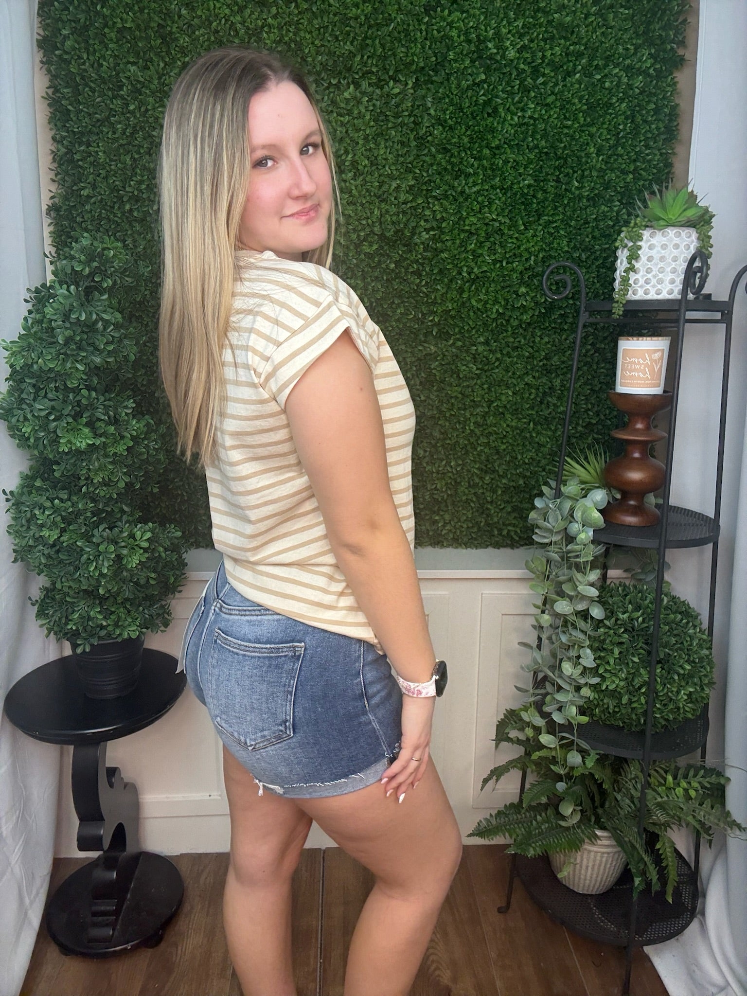 Classic Stripe Fitted Tee