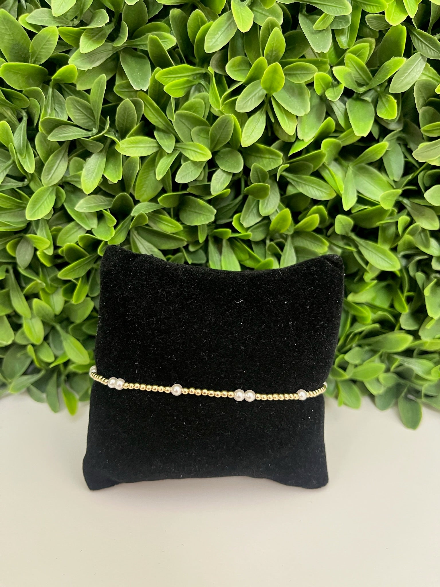 EXT HOPE UNWRITTEN 3MM BEAD BRACELET- PEARL