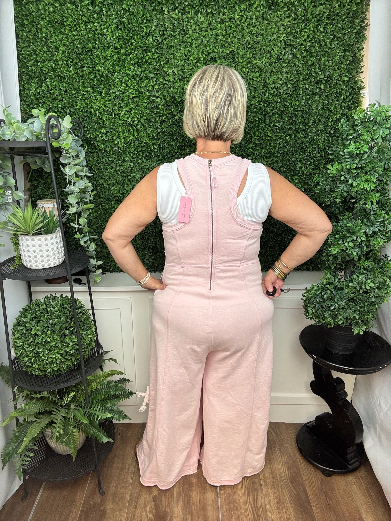 WASHED JUMPSUIT ROSE