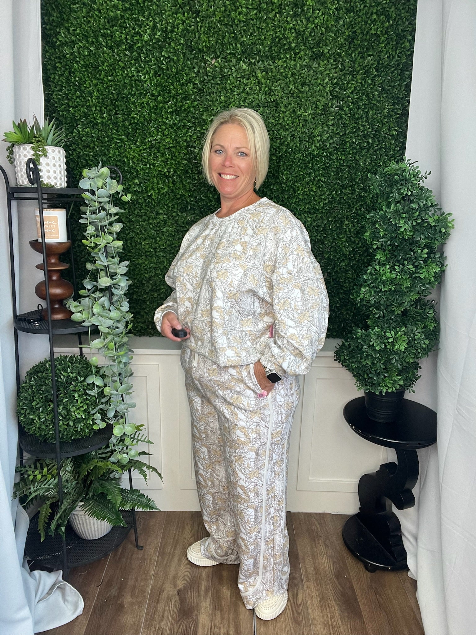 SLOAN PANT - CAMO WHITE