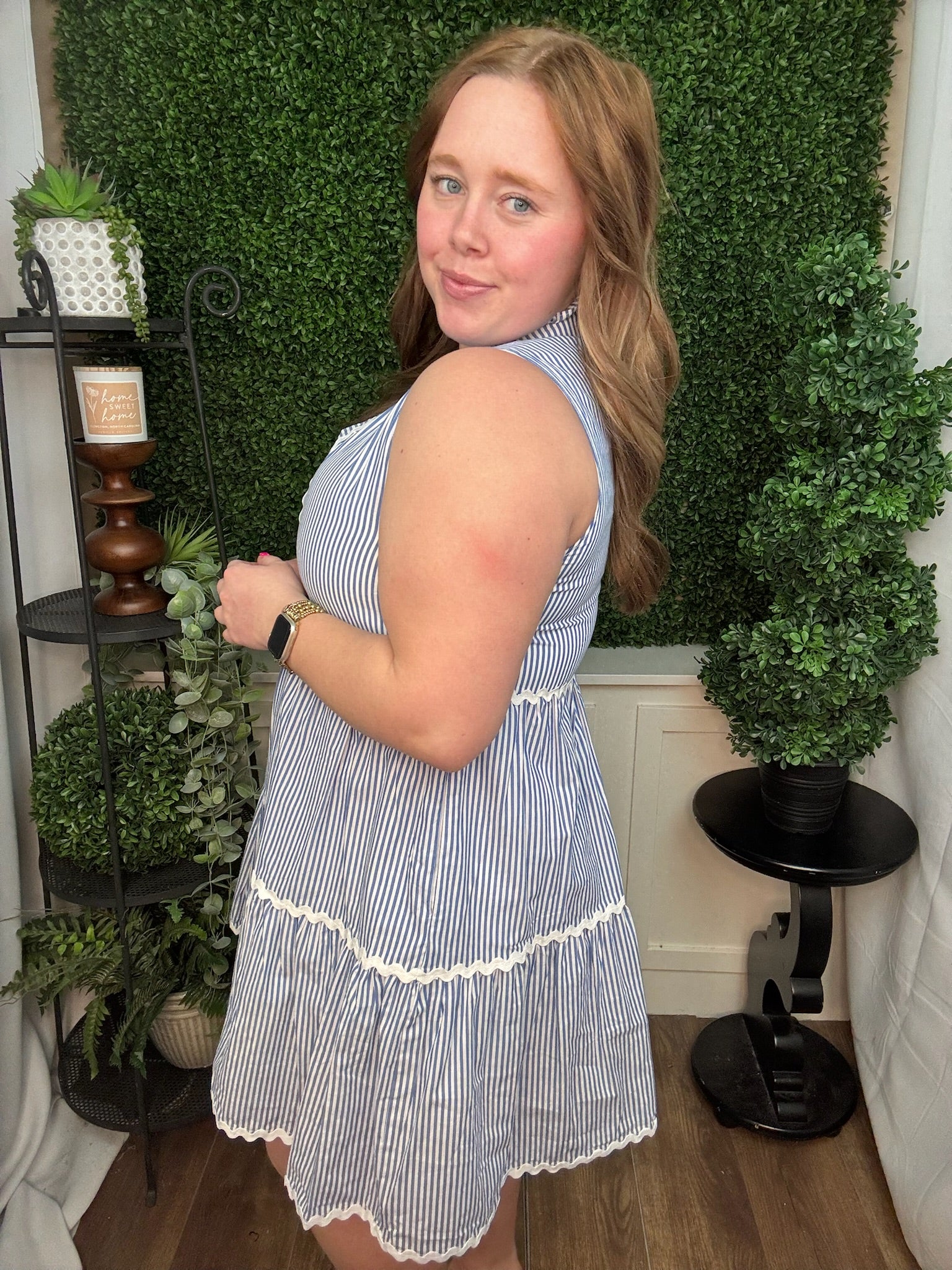 COASTAL DRESS - PREP BLUE STRIPE