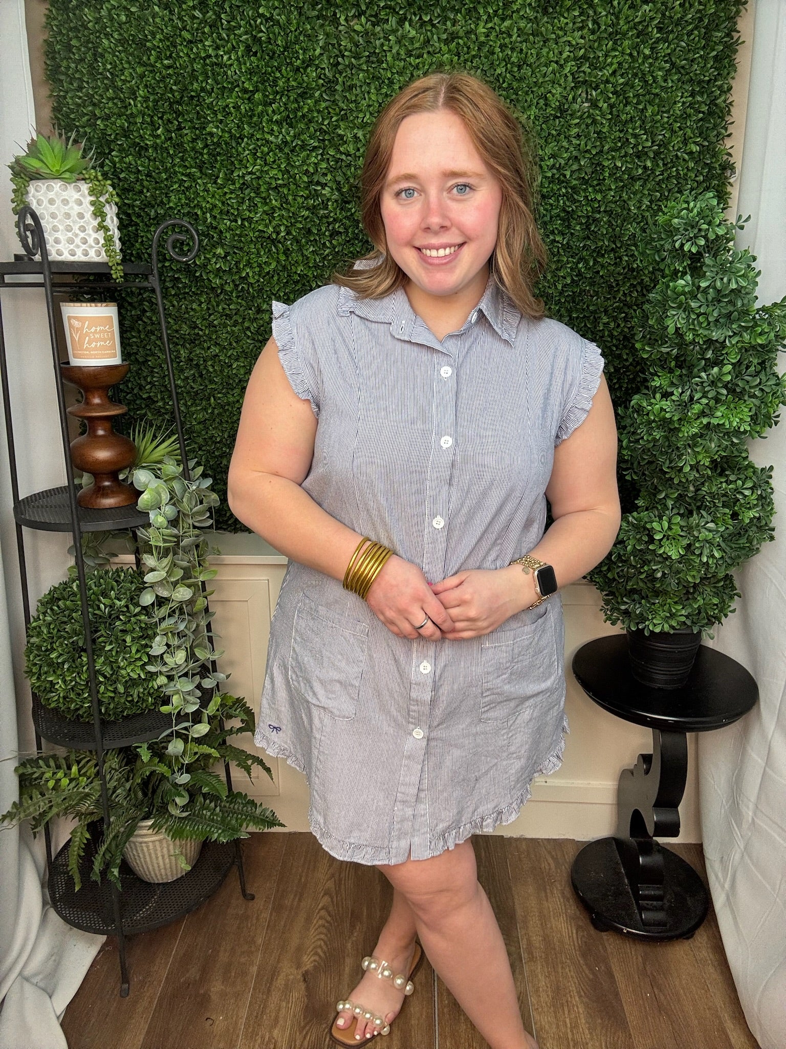 BABYBLUE SHIRT DRESS - BLUE