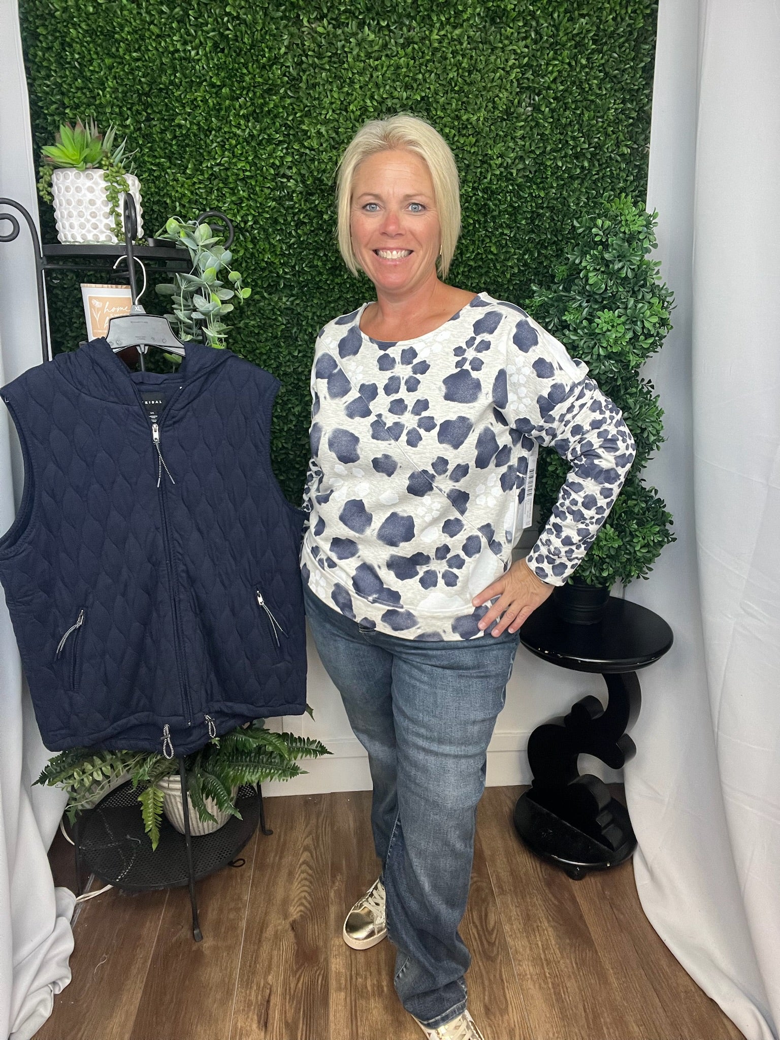 LS CREW NECK TOP - SANDSTONE