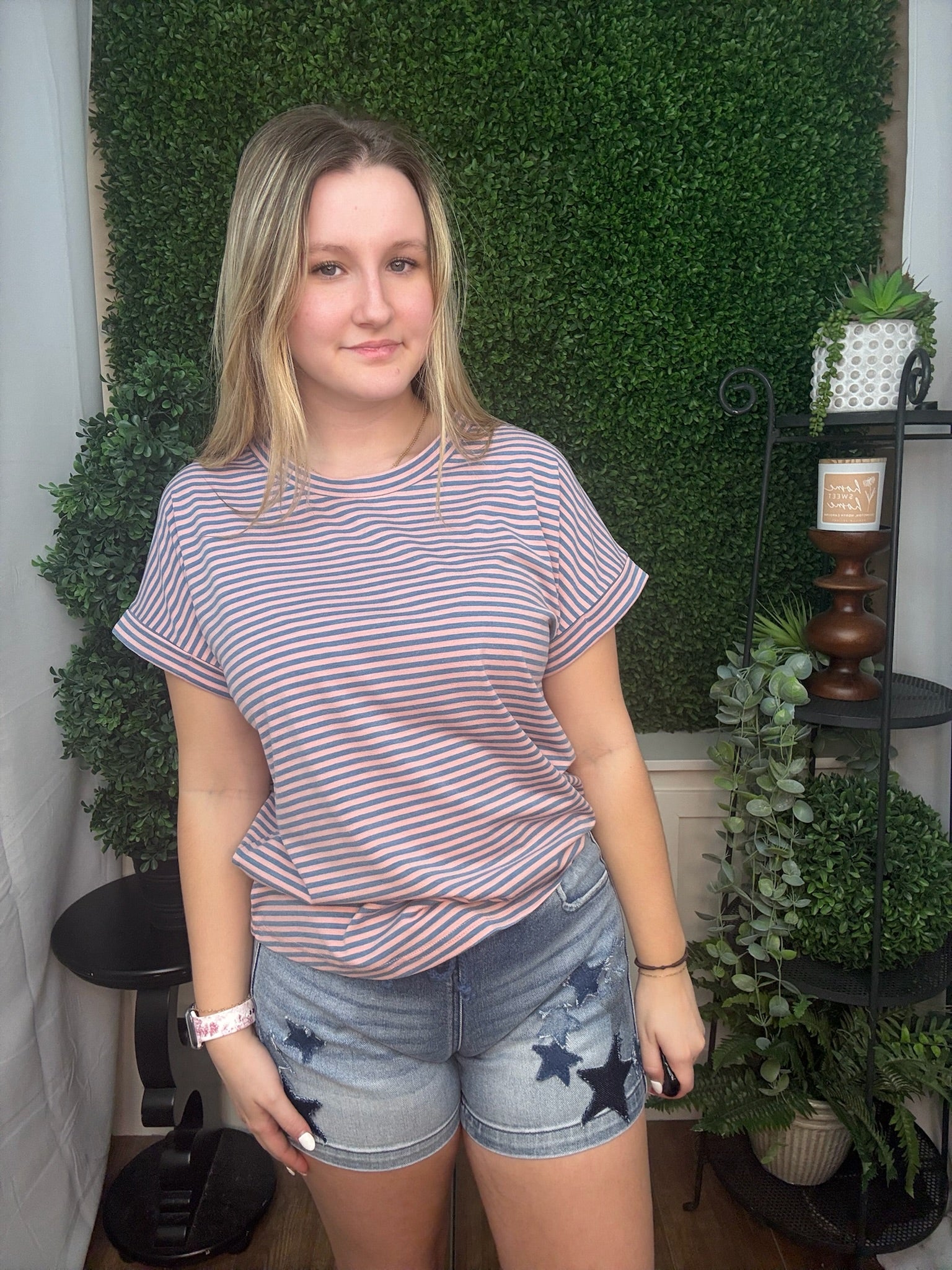 Classic Striped Relaxed Fit Tee