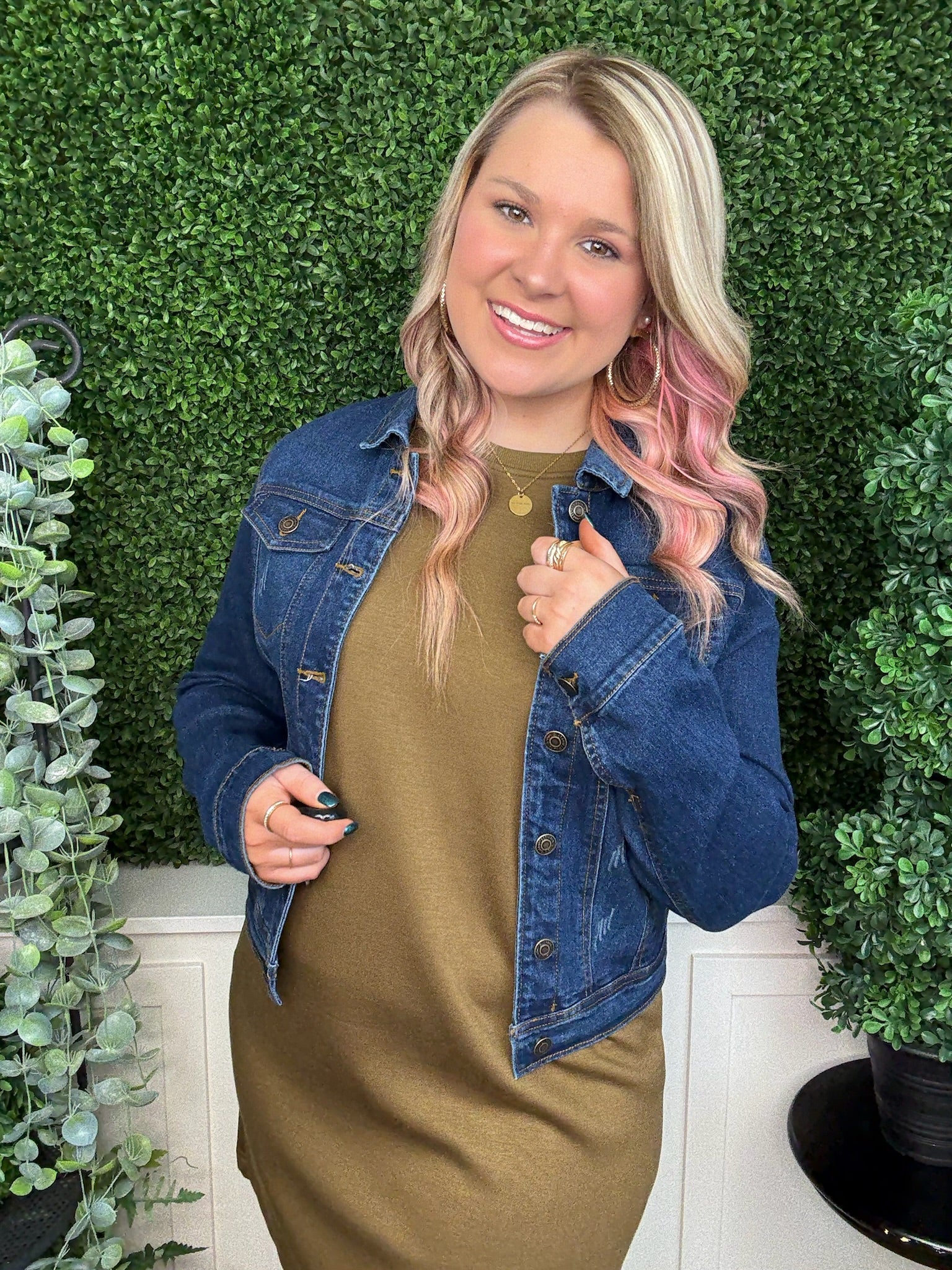 BLUE JEAN DISTRESSED JACKET