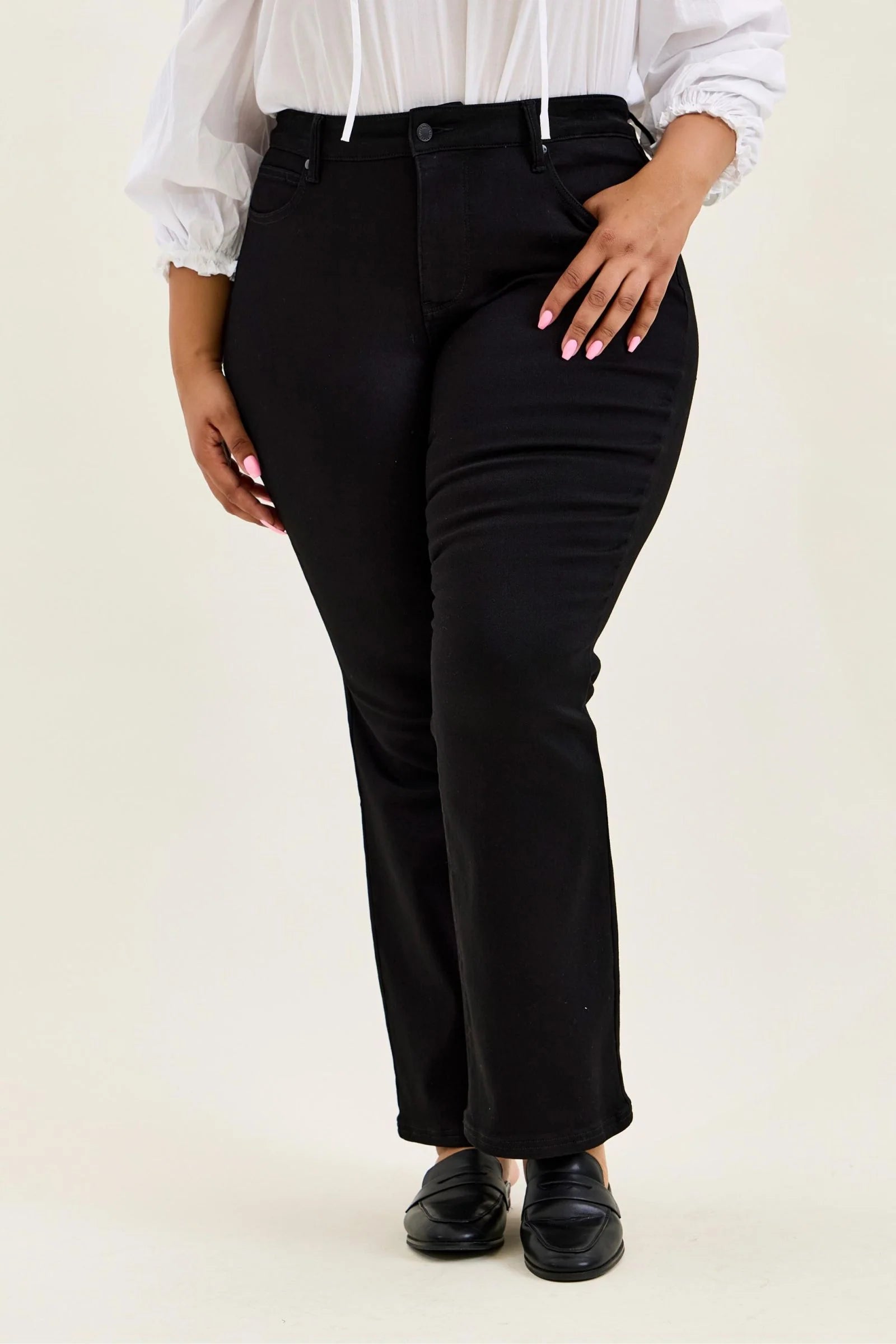 Black Bootcut Jeans