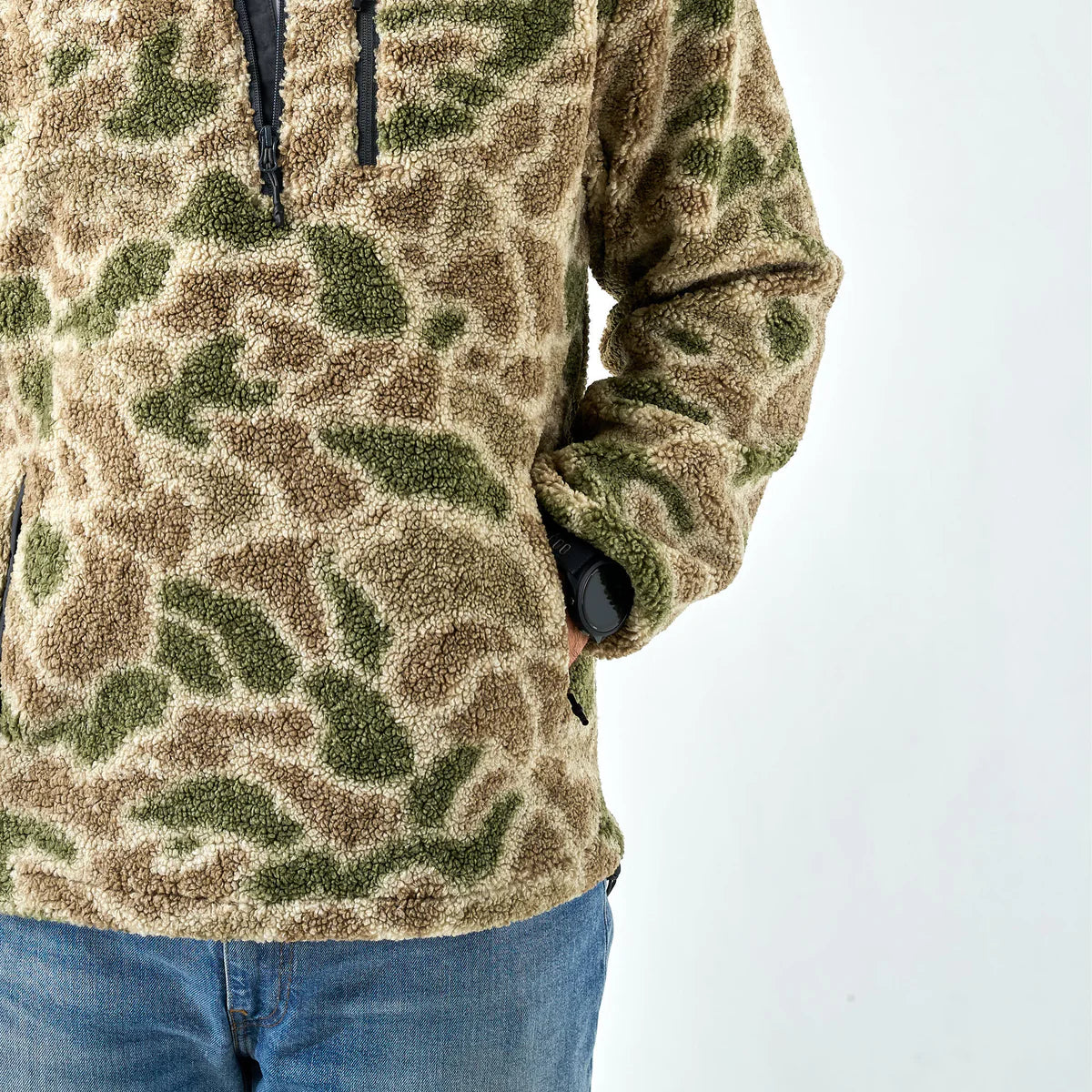 SHERPA - QUARTER ZIP - ALPINE CAMO