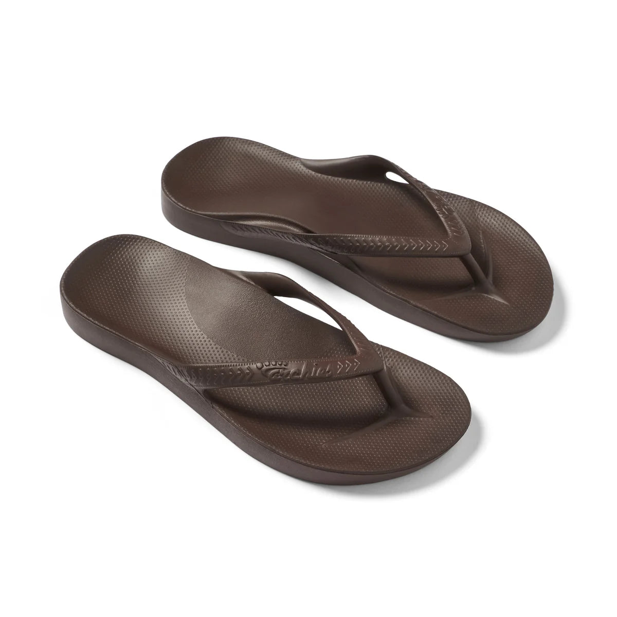 ARCH SUPPORT FLIP FLOPS -BROWN