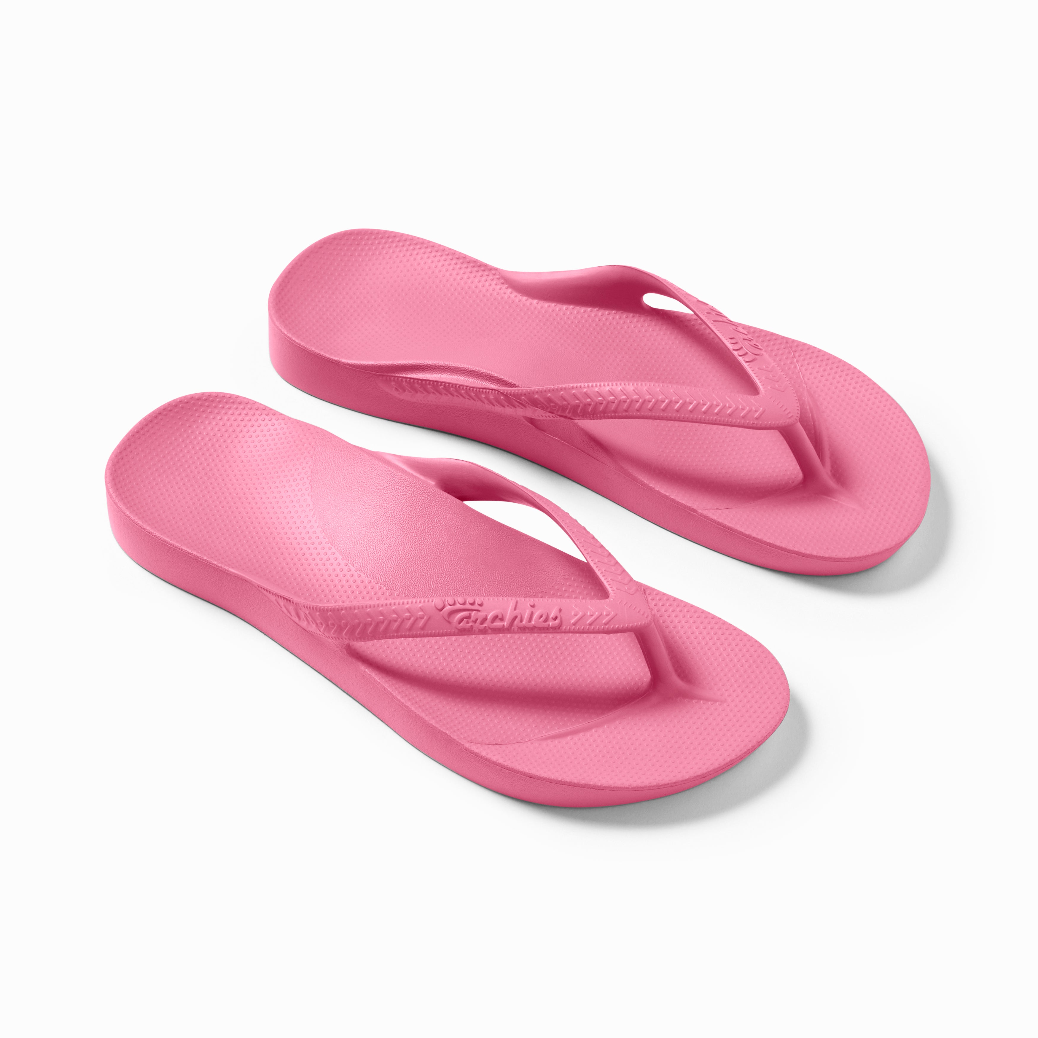 ARCH SUPPORT FLIP FLOPS - HOT PINK