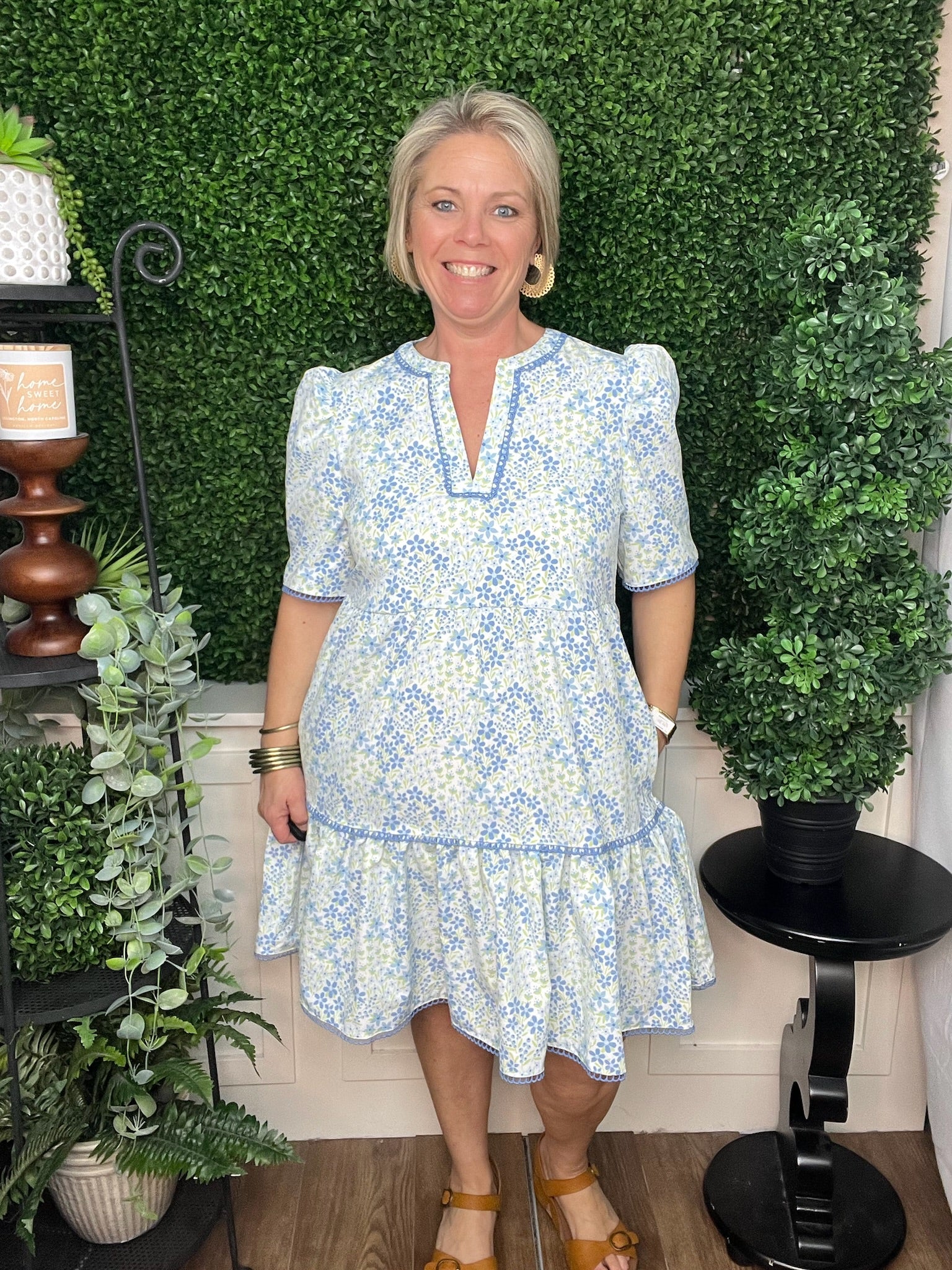 DRESS ADELYN LARKSPUR FIELDS BLUE