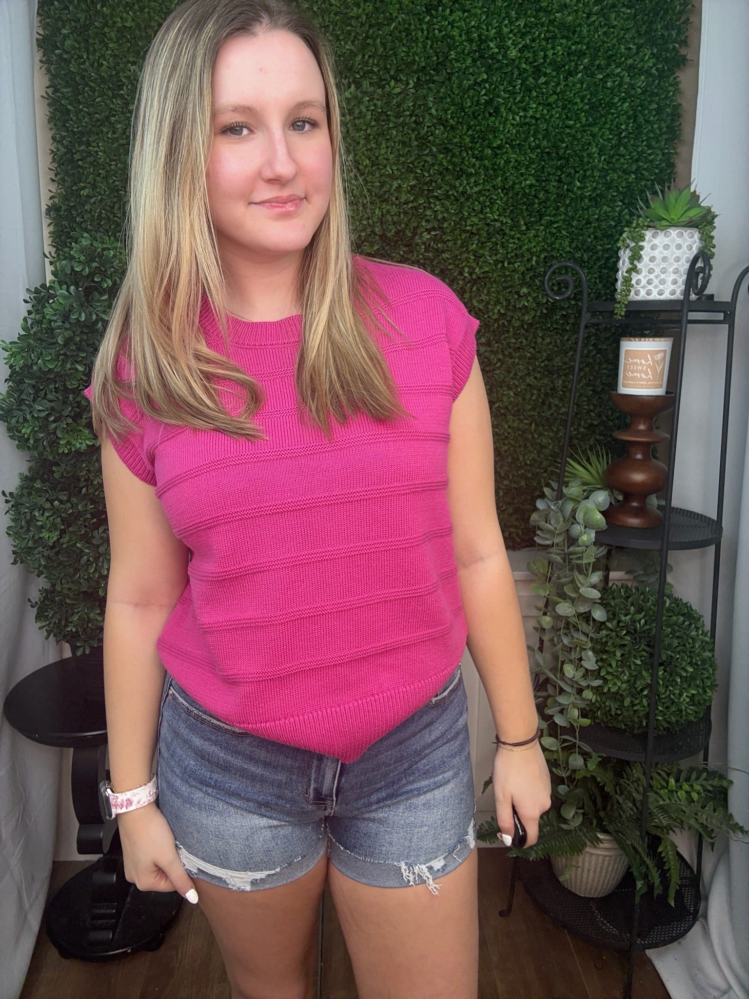 Bubblegum Breeze Knit Top