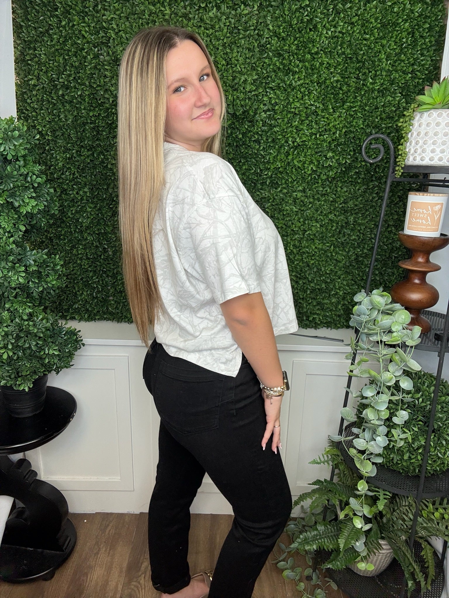 WOODLAND CAMO SS WAIST LENGTH TEE - ICE WOODLAND