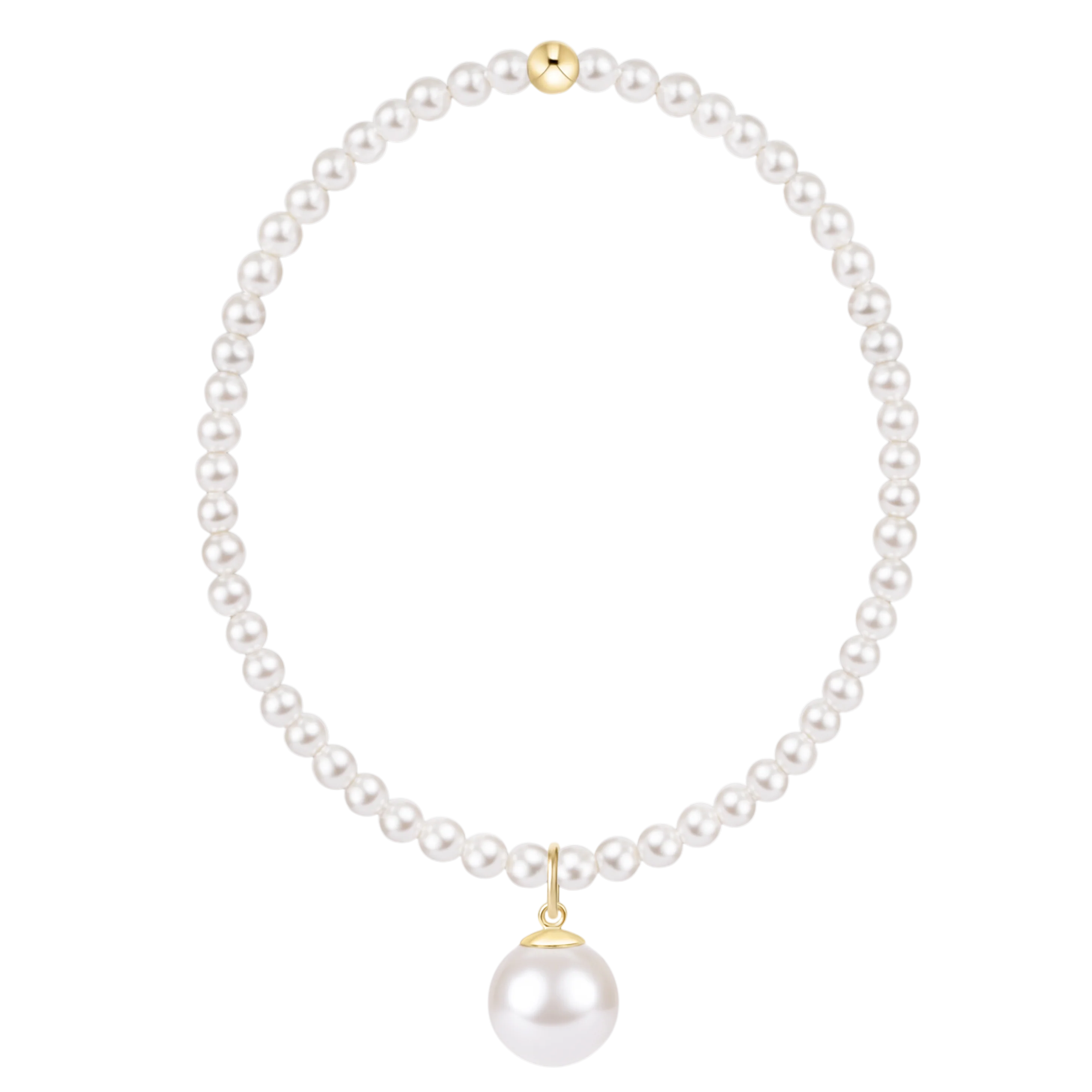 CLASSIC PEARL 3MM BRACELET – CLASSIC PEARL 10MM CHARM