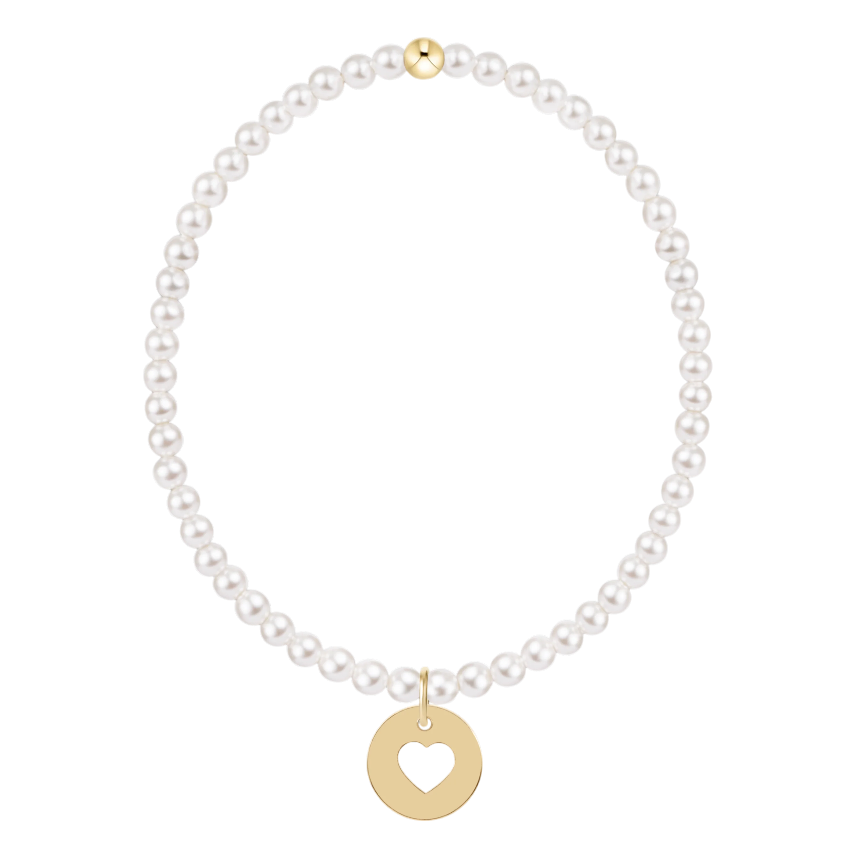 CLASSIC PEARL 3MM BRACELET – LOVE GOLD DISC