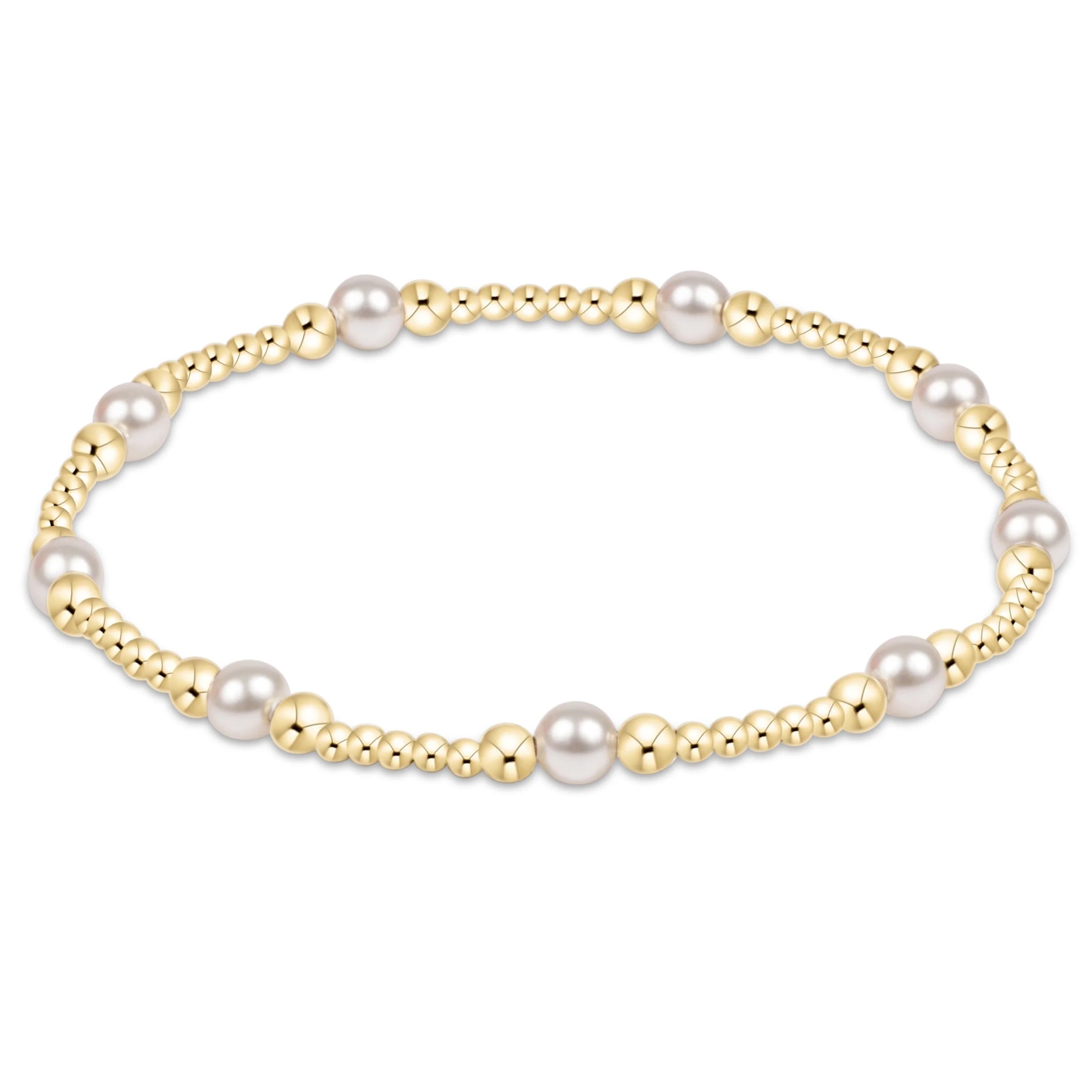 Purpose Pearl 4mm Gold Bracelet