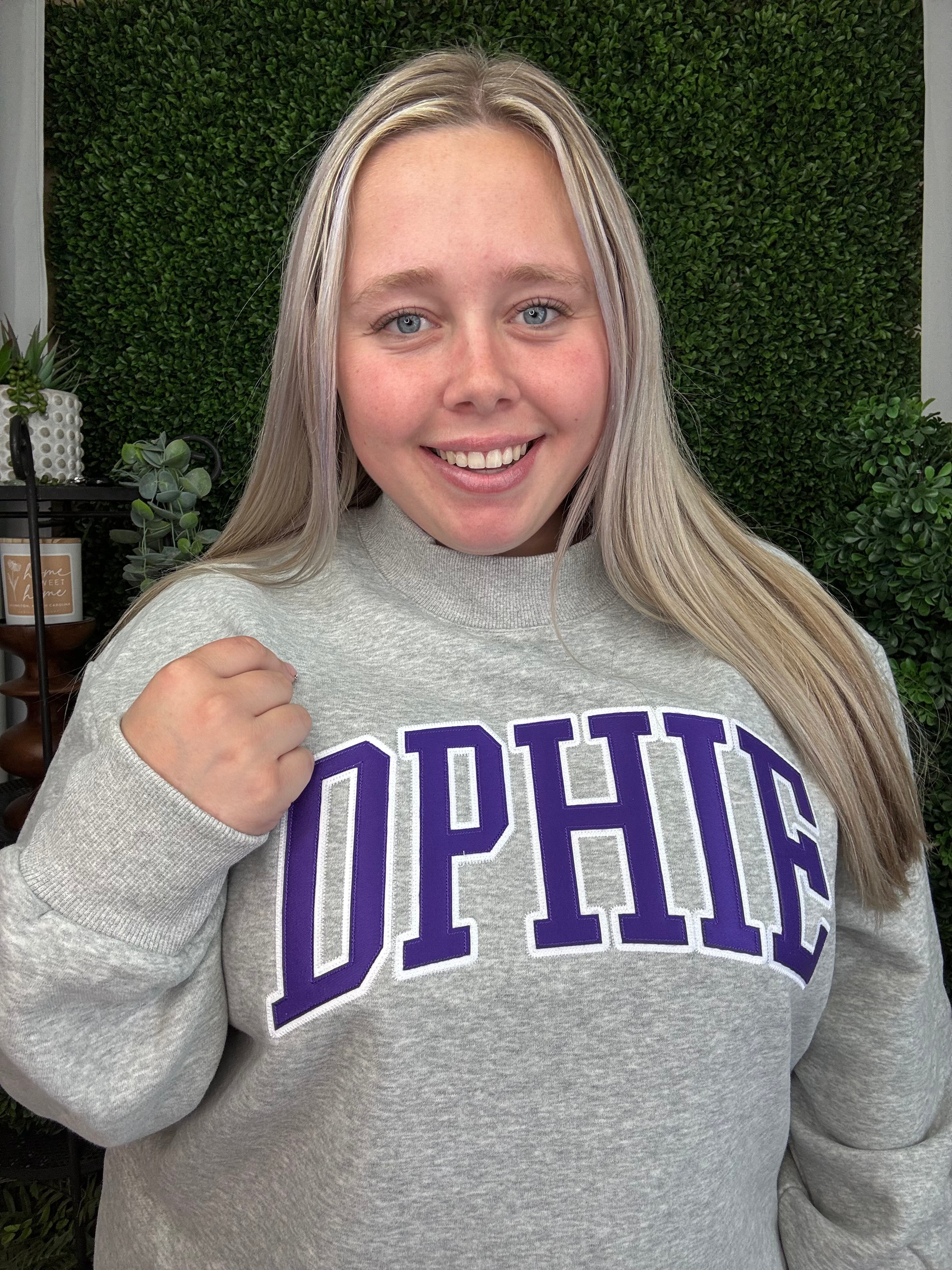 CAMPUS MOCK NECK CREW - DELTA PHI EPSILON