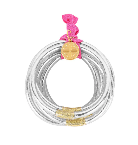 ALL WEATHER BANGLES SET/9 SILVER