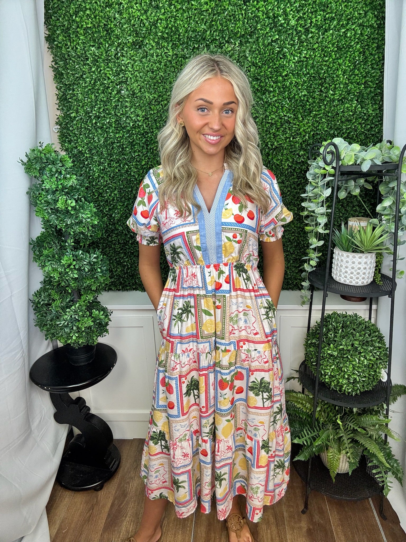COASTAL PATCHWORK DRESS