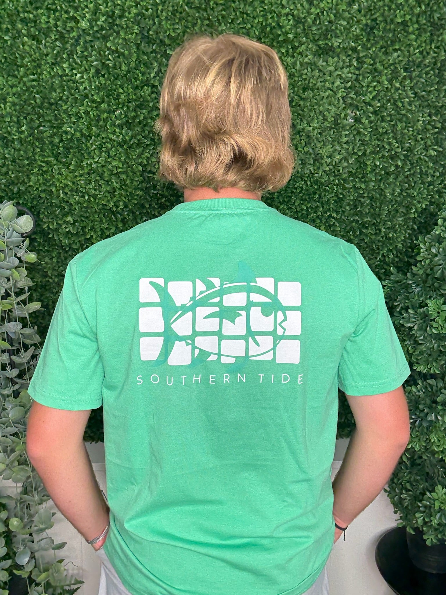 SS WINDOW PANE SKIPJACK TEE - JADE GREEN