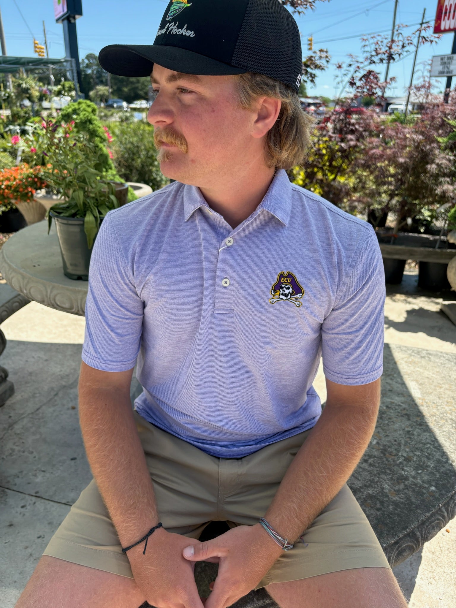 M SS DRIVER SPACEDYE PERFORMANCE POLO - ECU - REGAL PURPLE