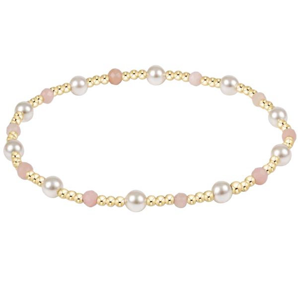 Extends Pearl Sincerity 4mm Gem Bracelet - Pink Op