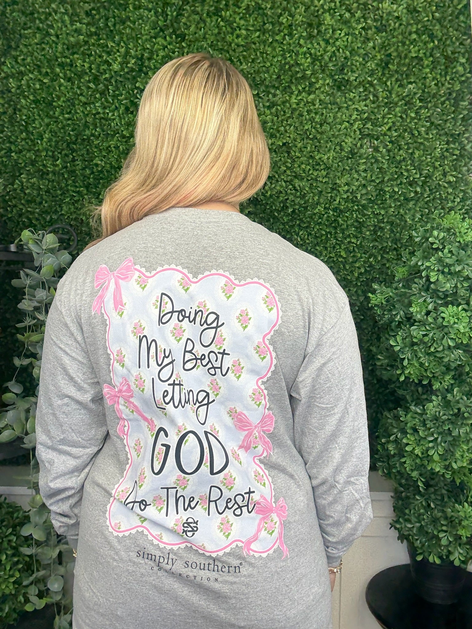 LETTING GOD DO THE REST LS - SPORT GREY