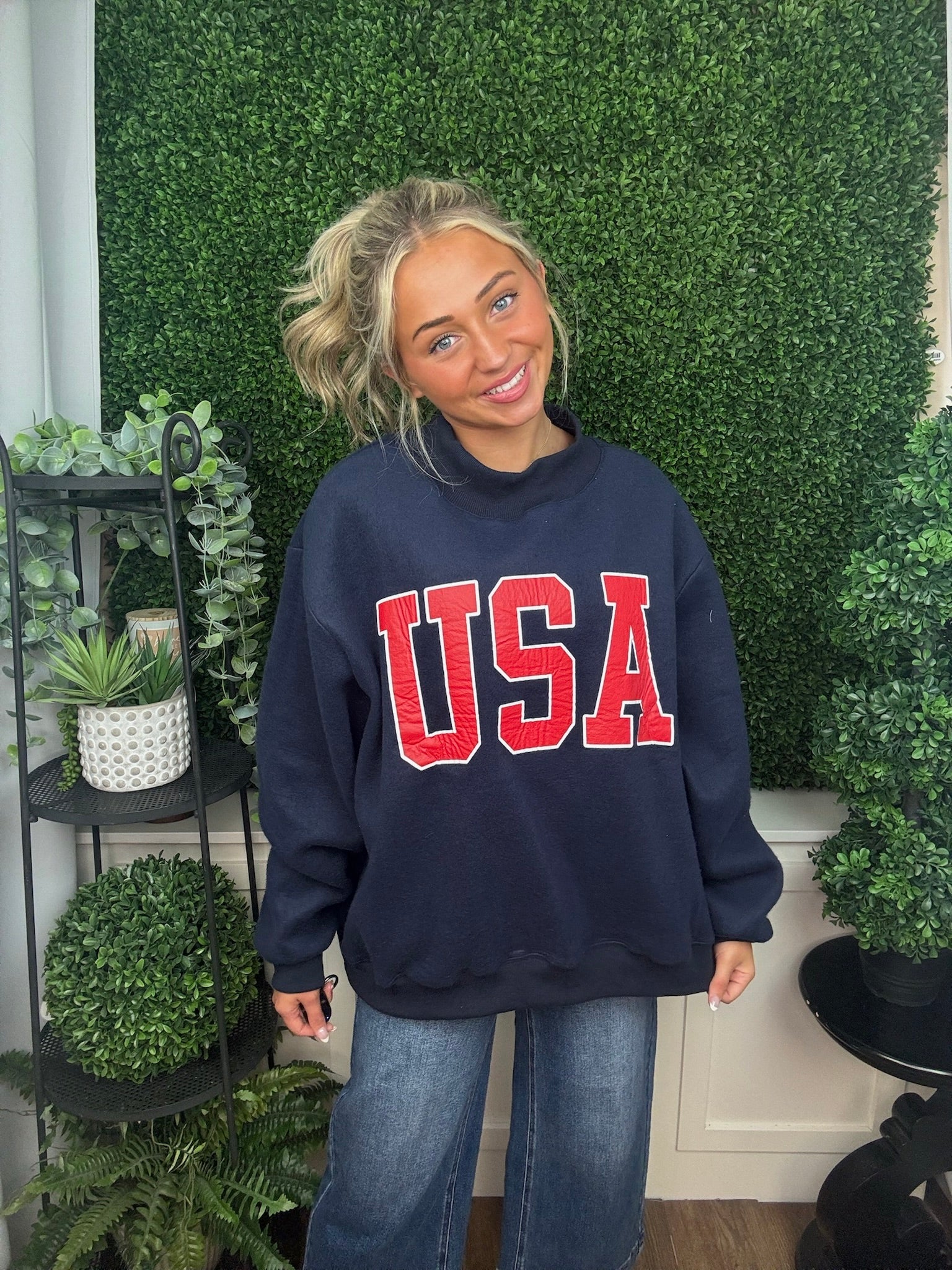 Classic Flag Graphic Pullover