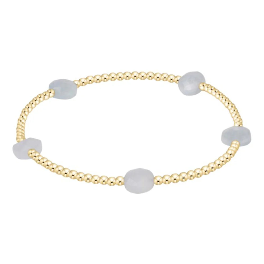 Admire Small Gem 2mm Gold Bracelet