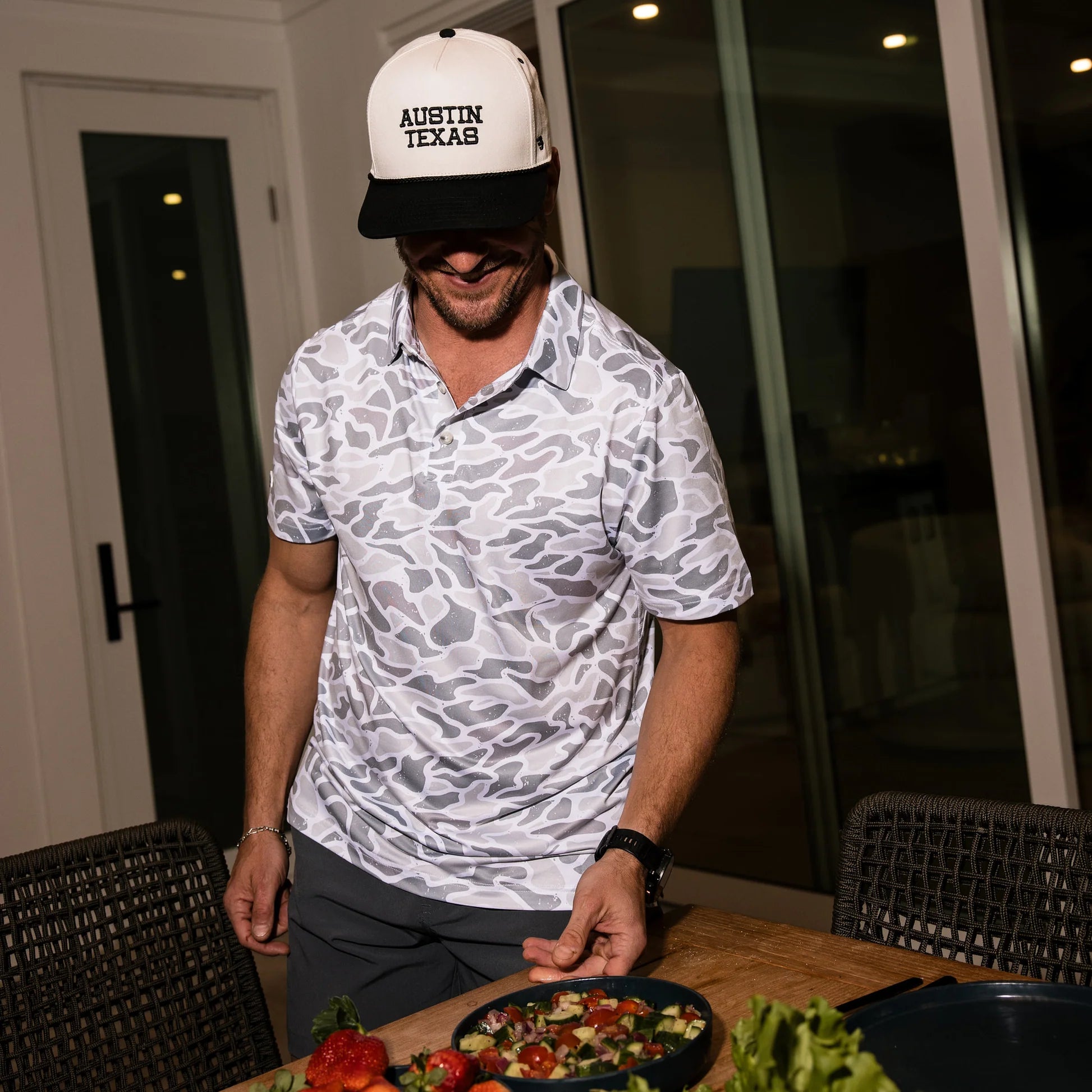 PERFORMANCE POLO - WHITE CAMO