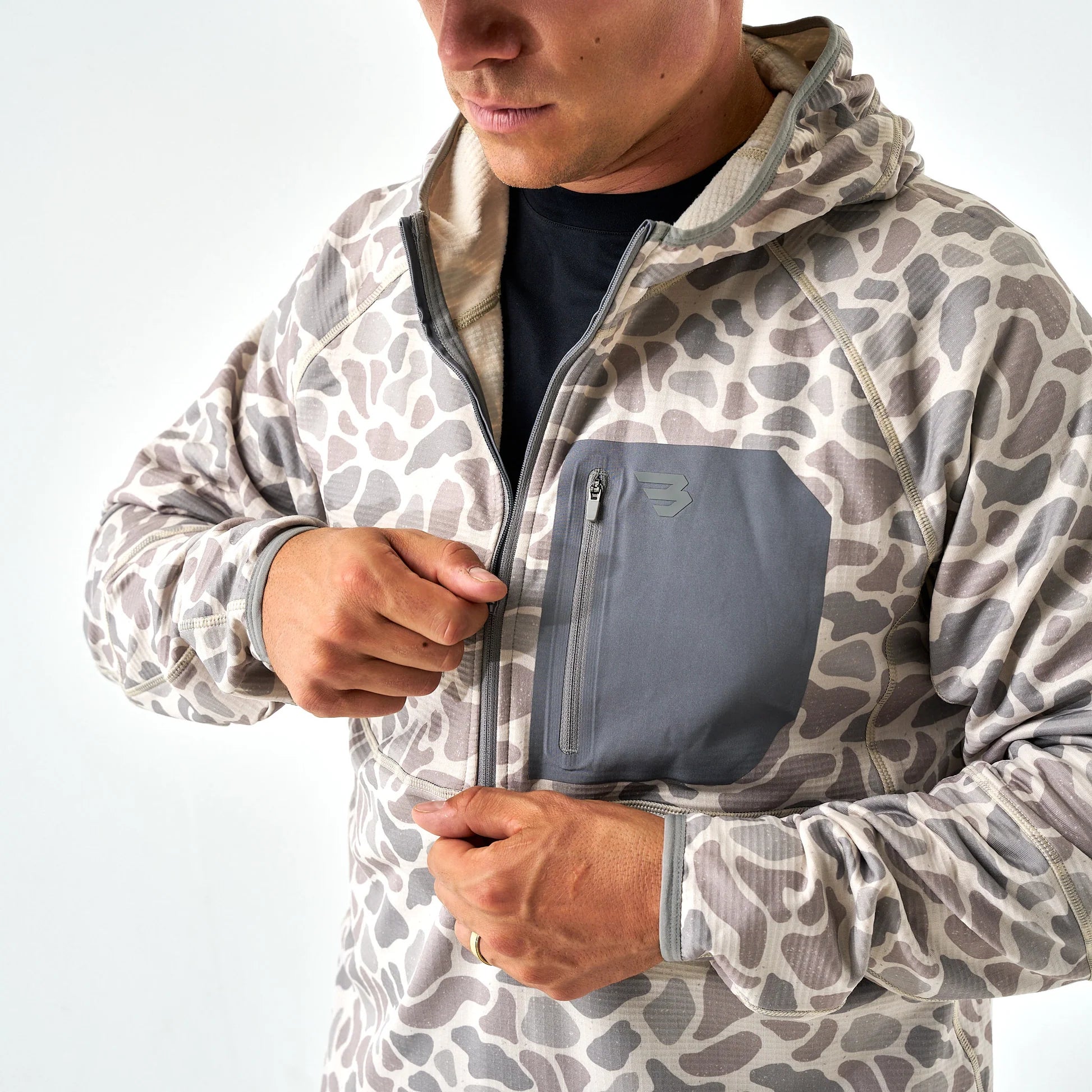 BLAZE TECH QUARTER ZIP - CLASSIC DEER CAMO