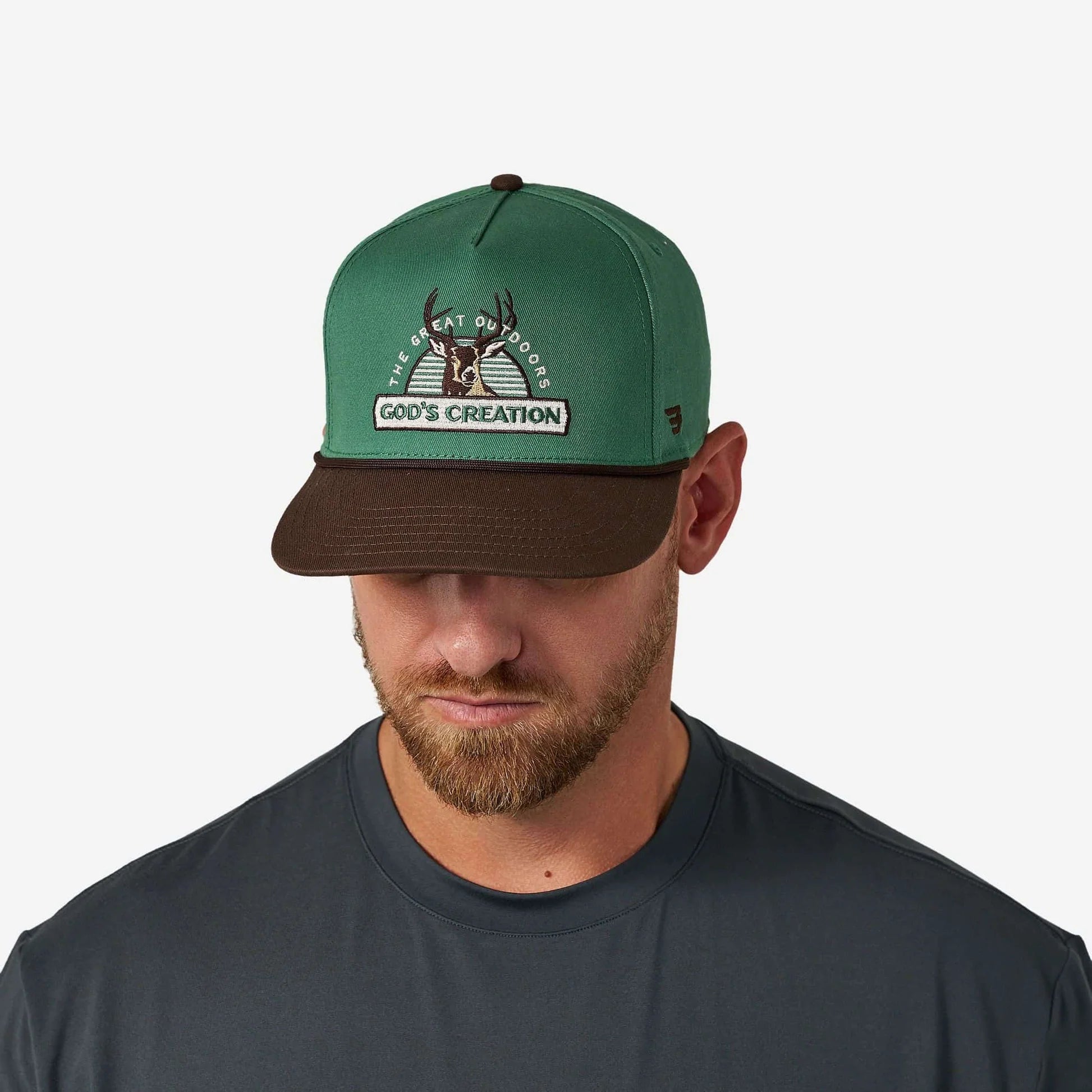 CAP - GOD'S CREATION GREEN/BROWN BILL