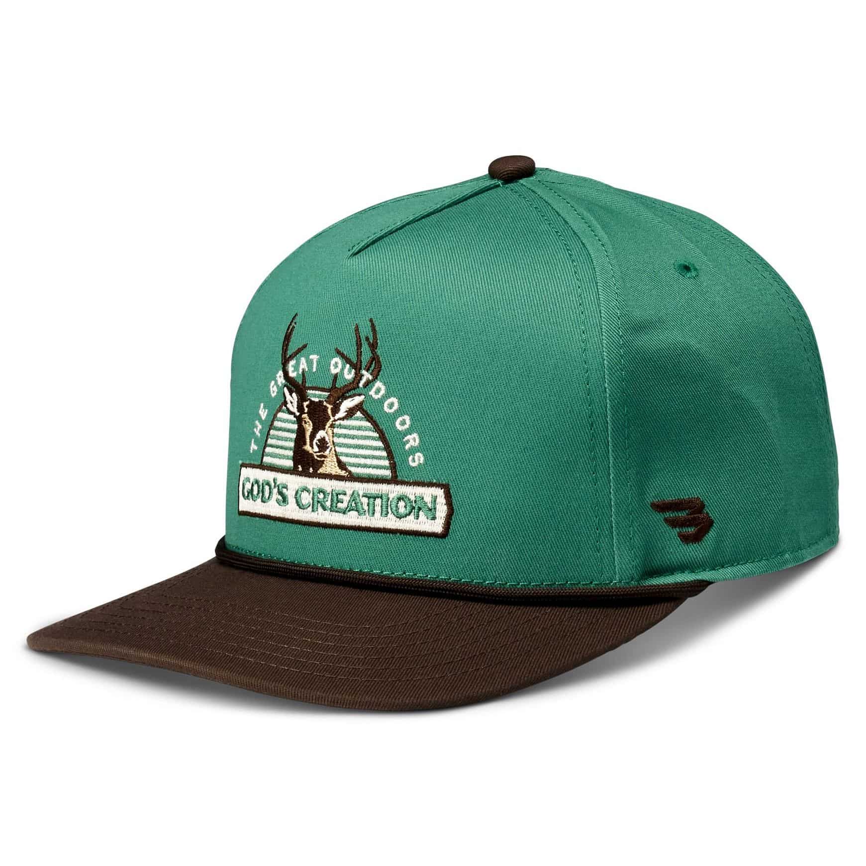 CAP - GOD'S CREATION GREEN/BROWN BILL