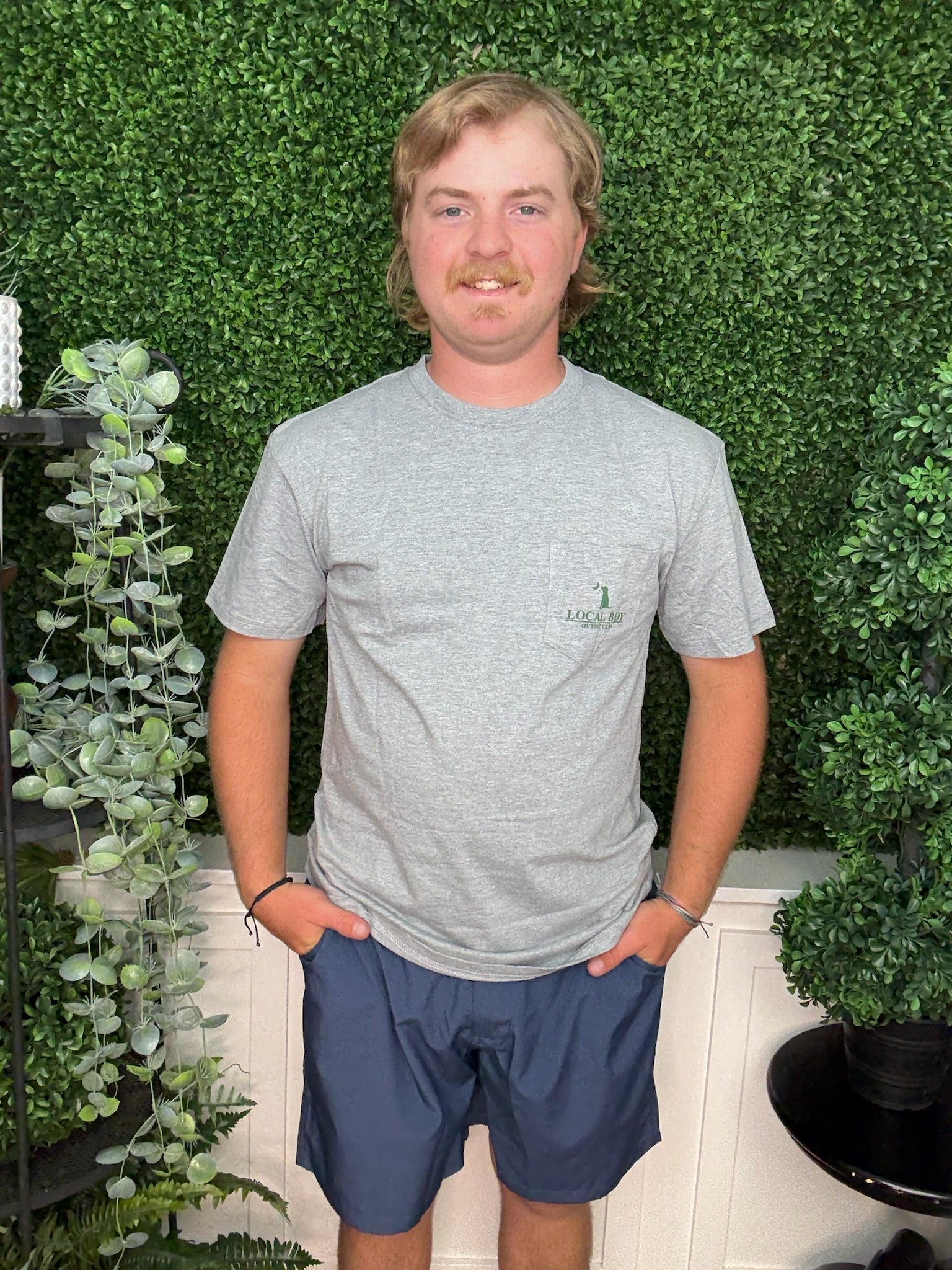 LOCAL TRACTOR SS TEE - OXFORD GRAY