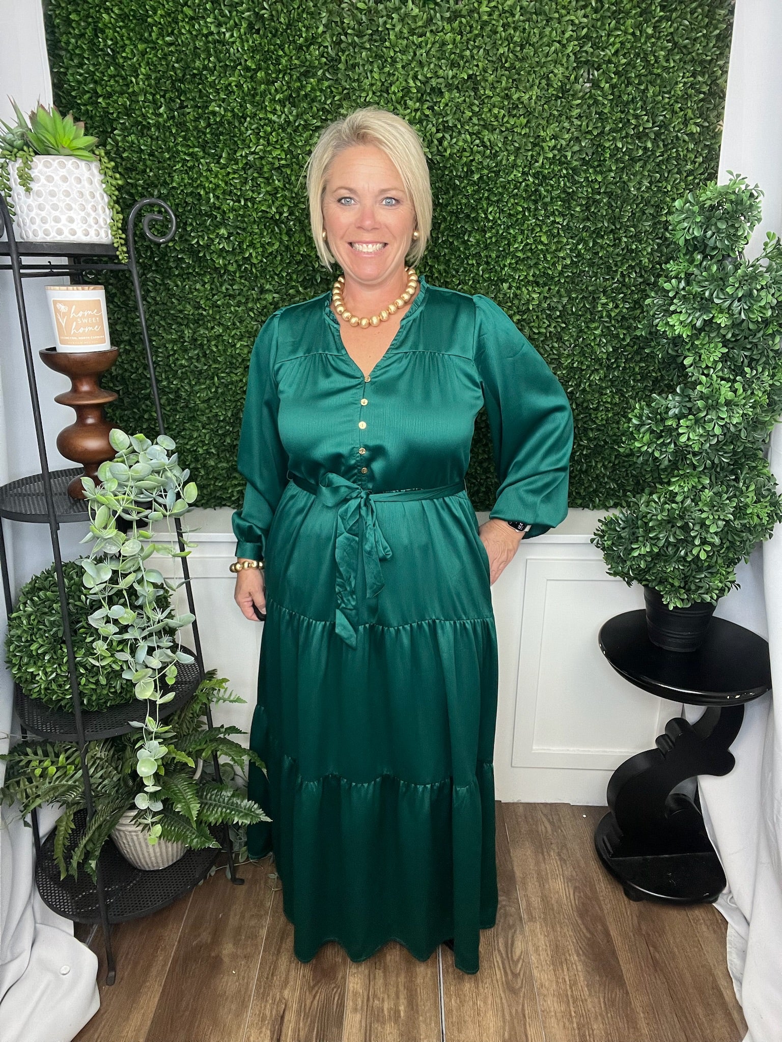 GRACELYN DRESS - ADVENTURINE