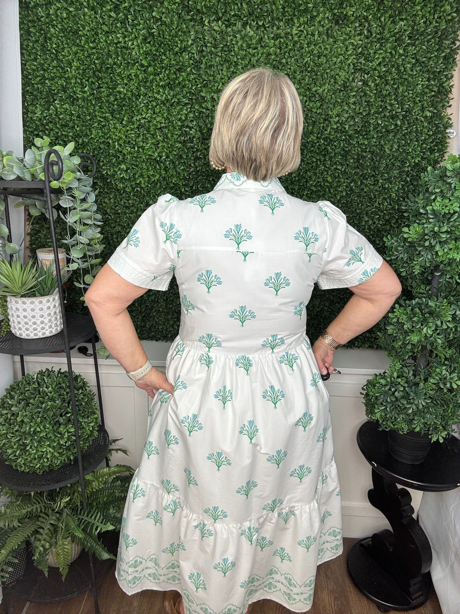 DRESS JEMA BELL BLOOMS BLUE
